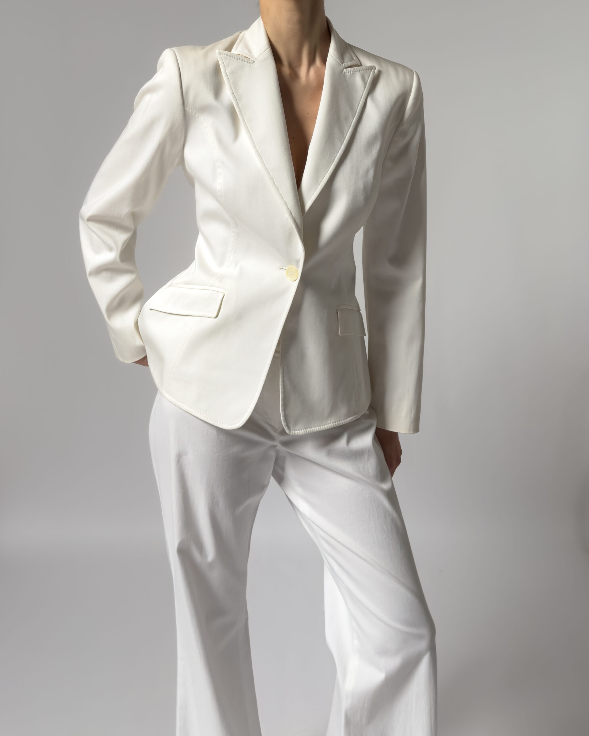 Valentino Suit Trousers | White