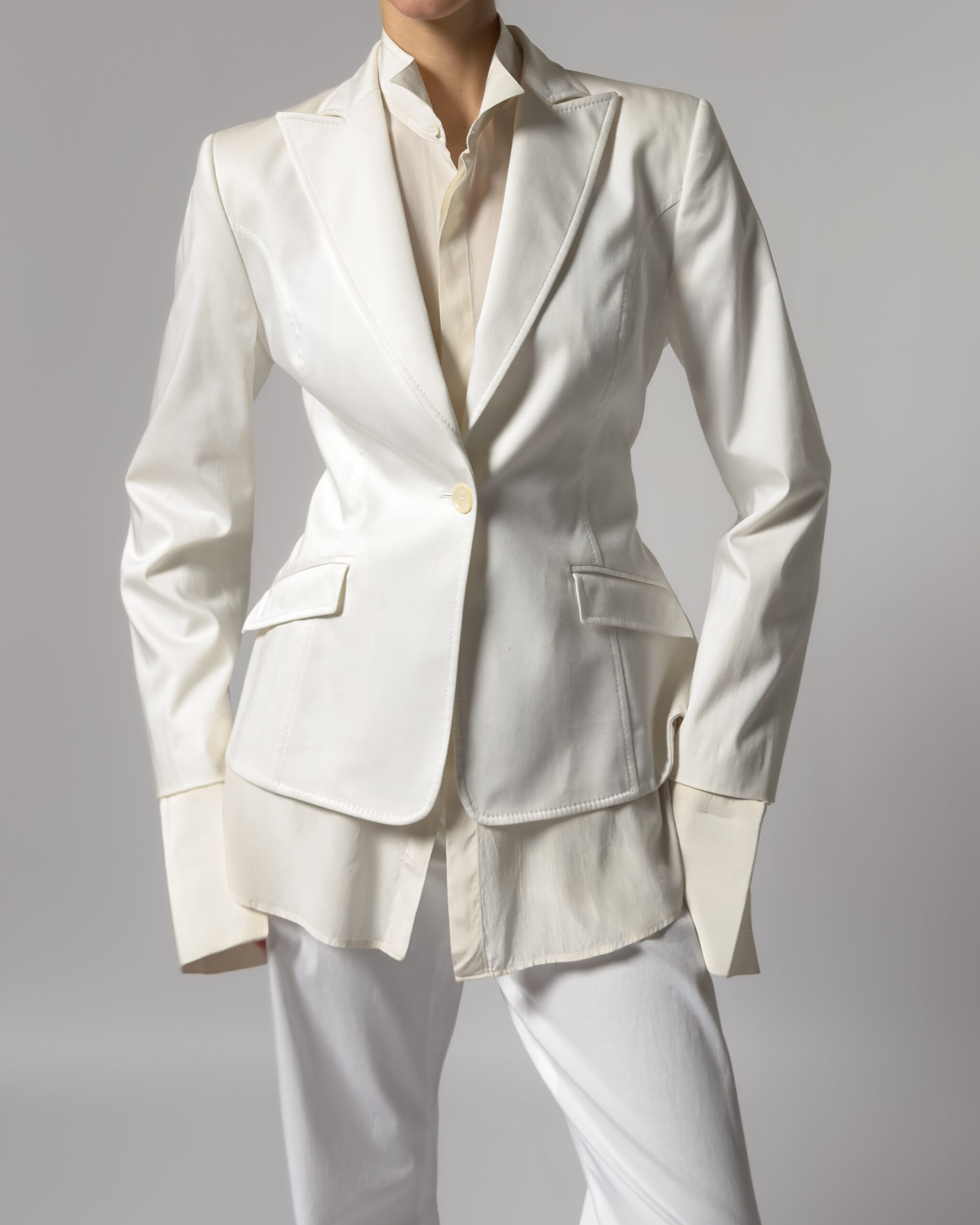Valentino Roma Tailored Blazer | White