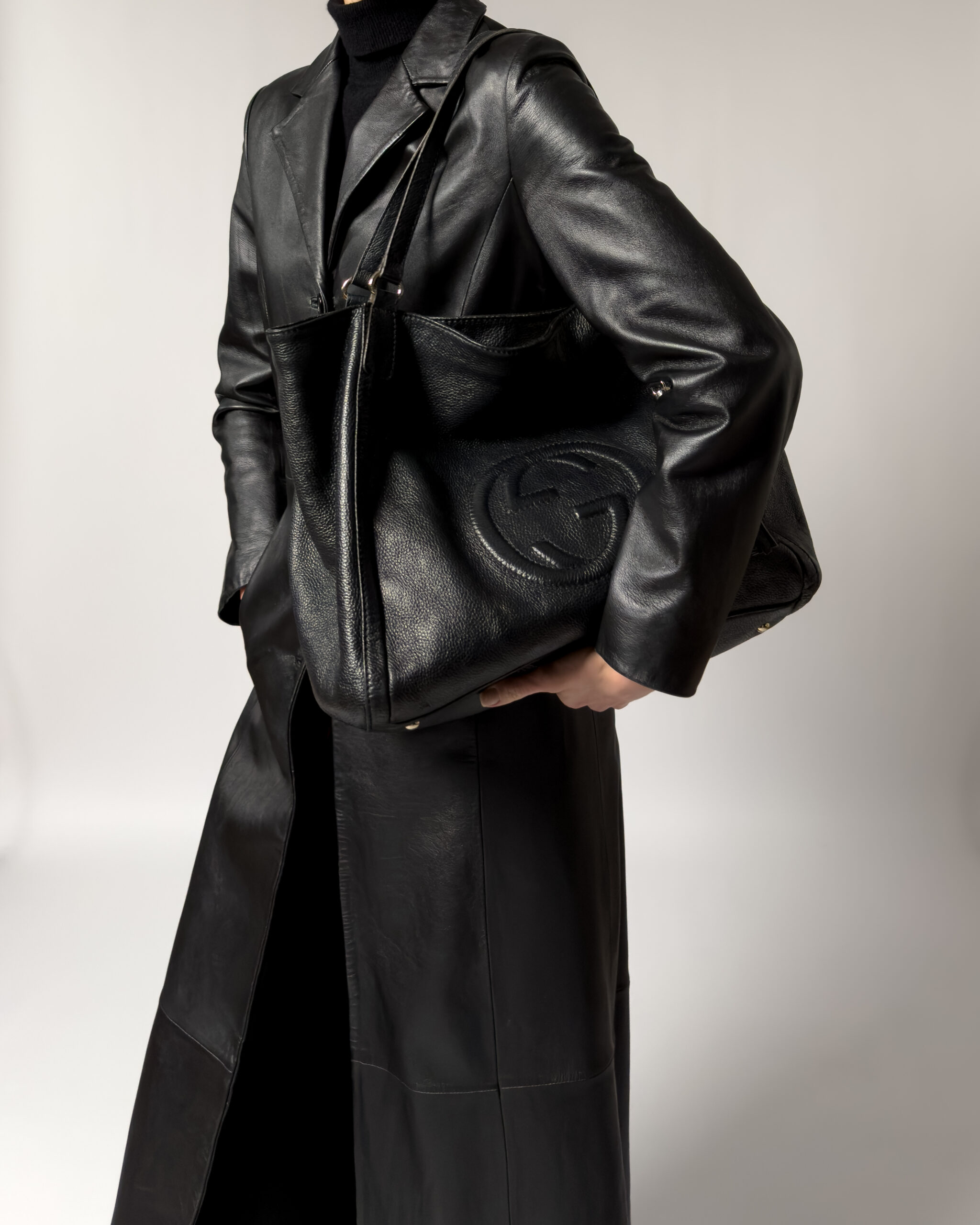 Gucci Soho Leather Hobo Bag | Black