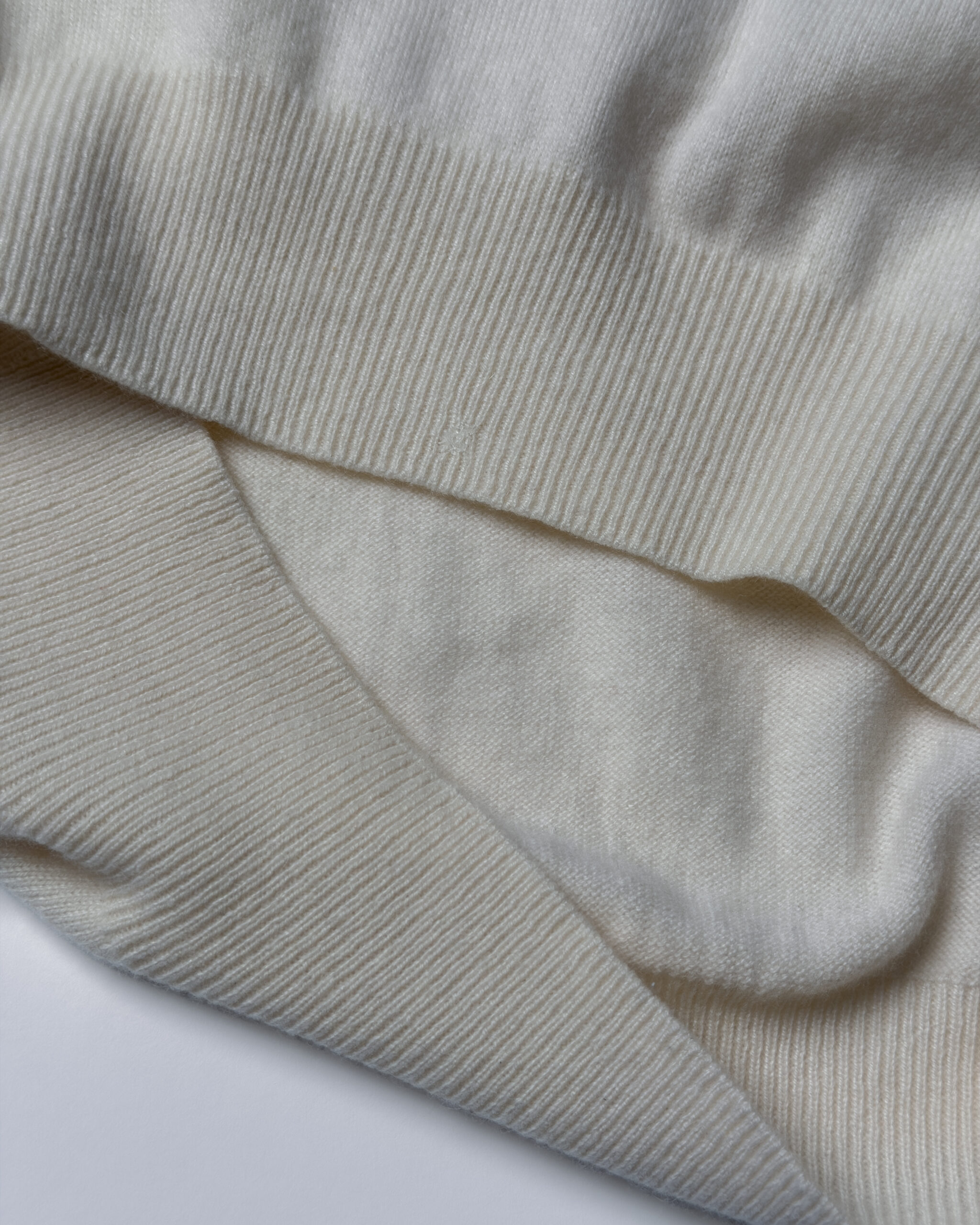 Pure Cashmere Knit Sweater | Cream