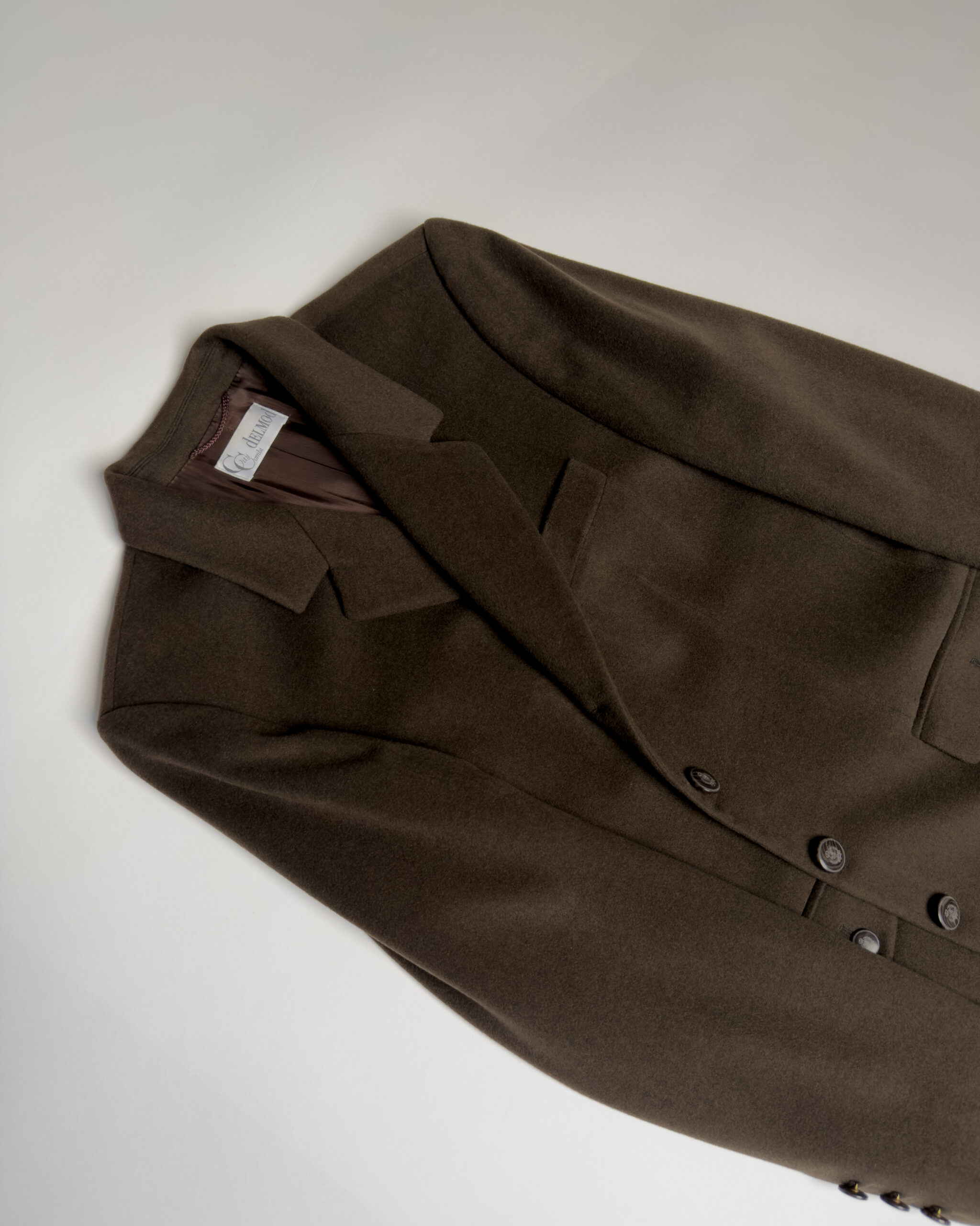 Angora & Lambswool Tailored Blazer | Dark Brown
