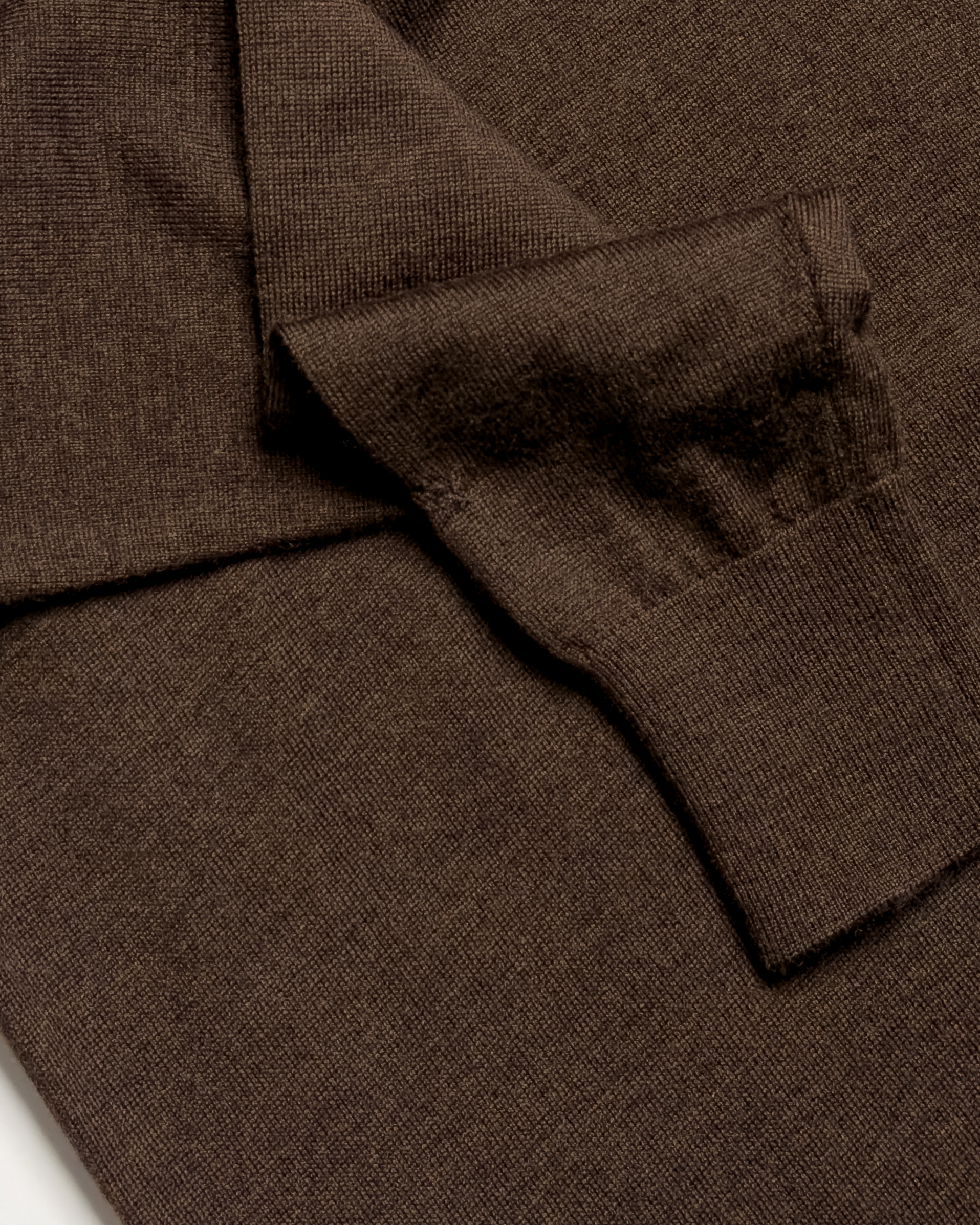 Pure Merino Wool Sweater | Dark Brown