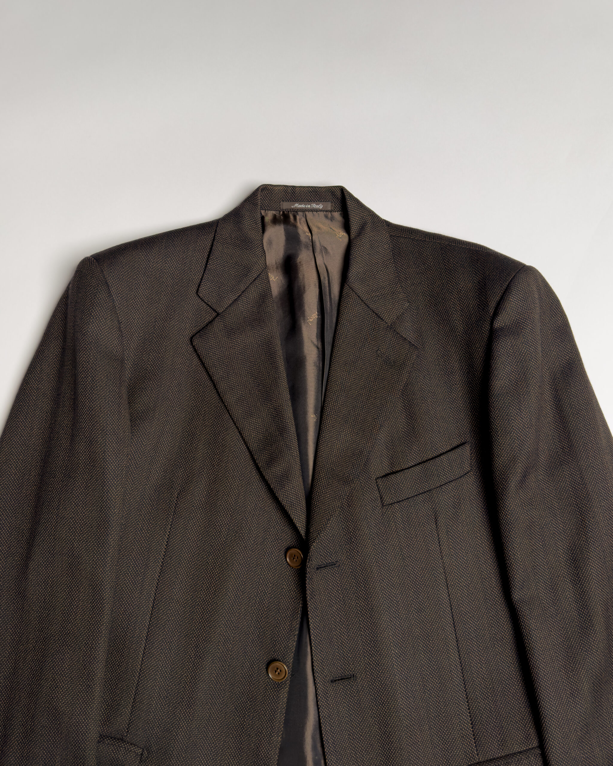 Yves Saint Laurent Wool Blazer | Dark Brown