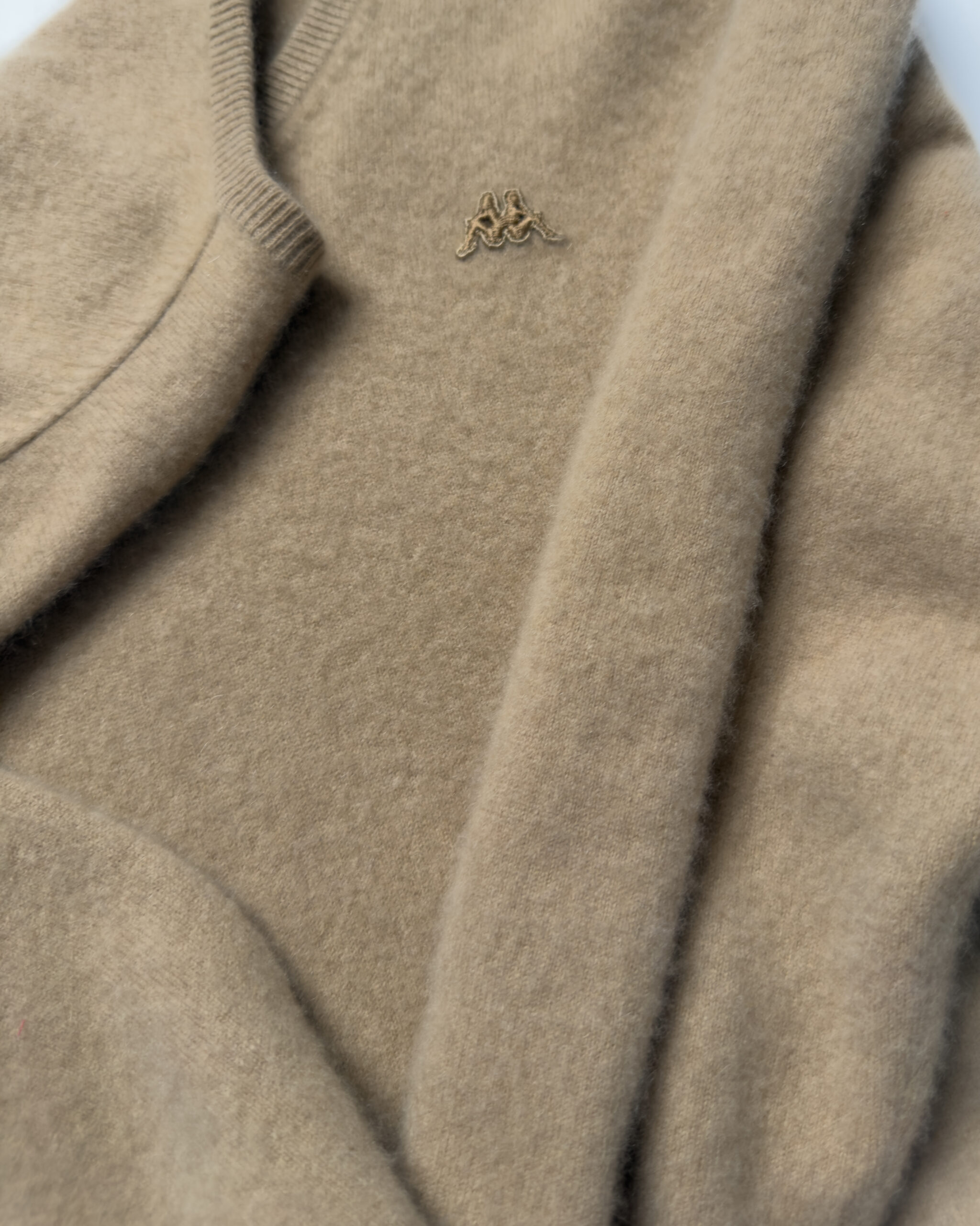Kappa Pure Cashmere V-Neck Sweater | Beige