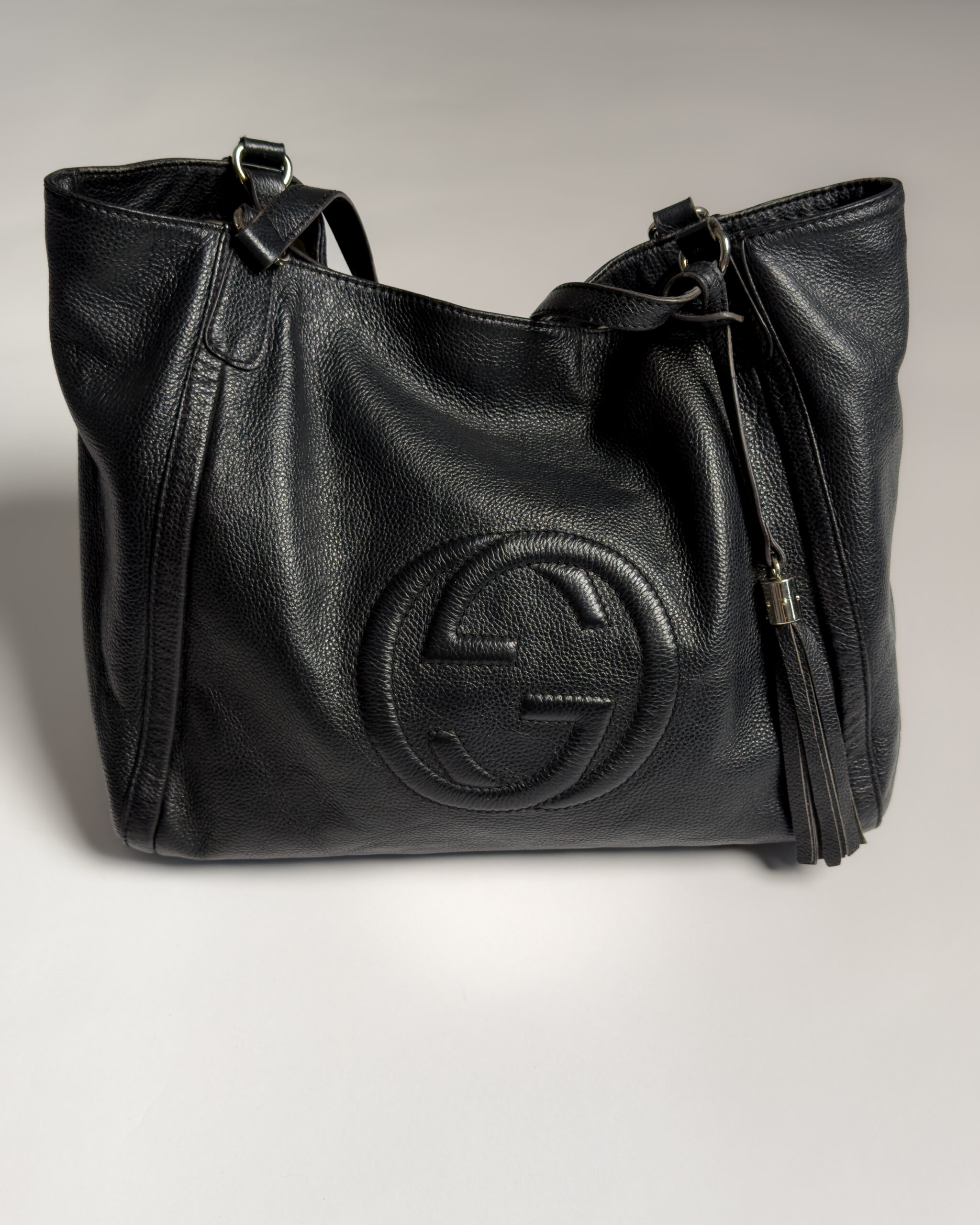 Gucci Soho Leather Hobo Bag | Black
