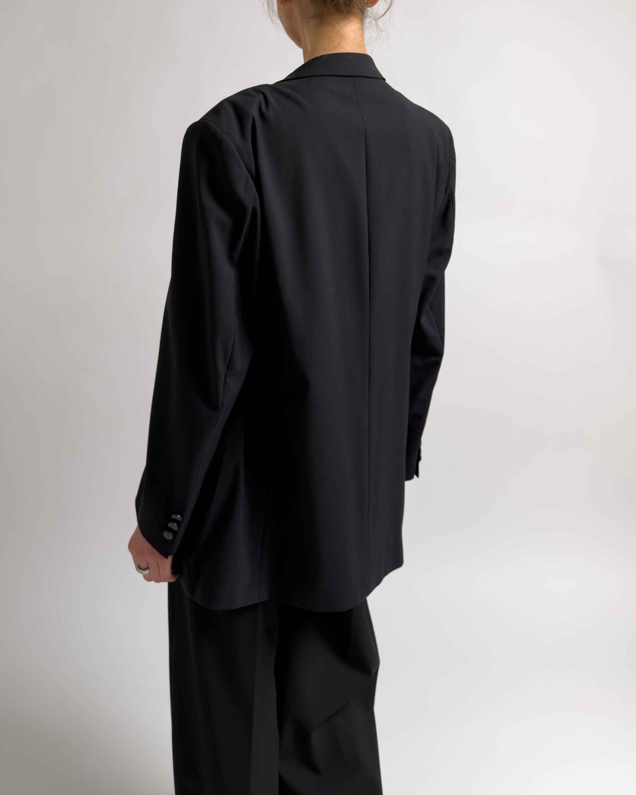 Ermenegildo Zegna Double Breasted Wool Blazer | Black