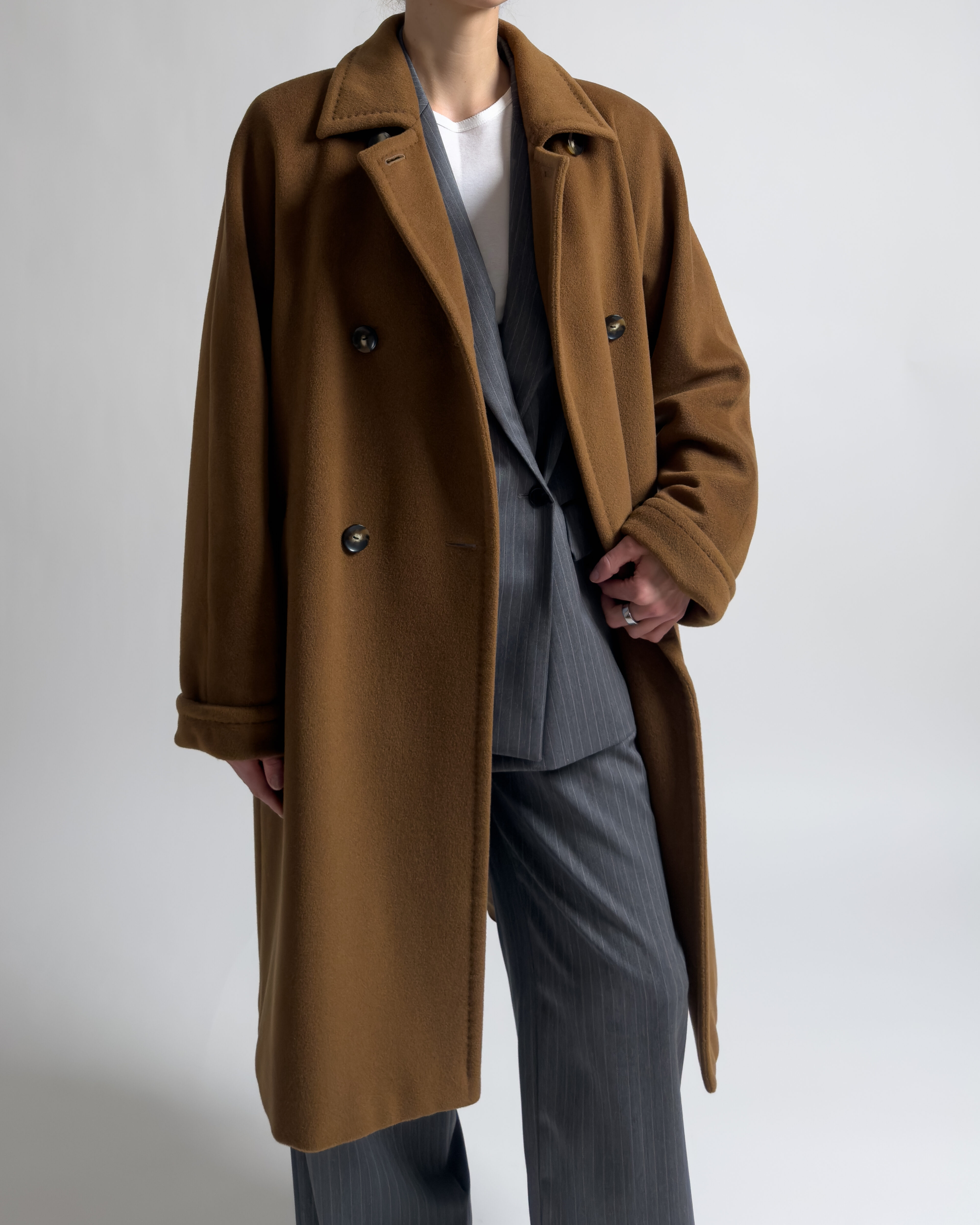Max Mara 101801 Iconic Wool Coat | Cognac