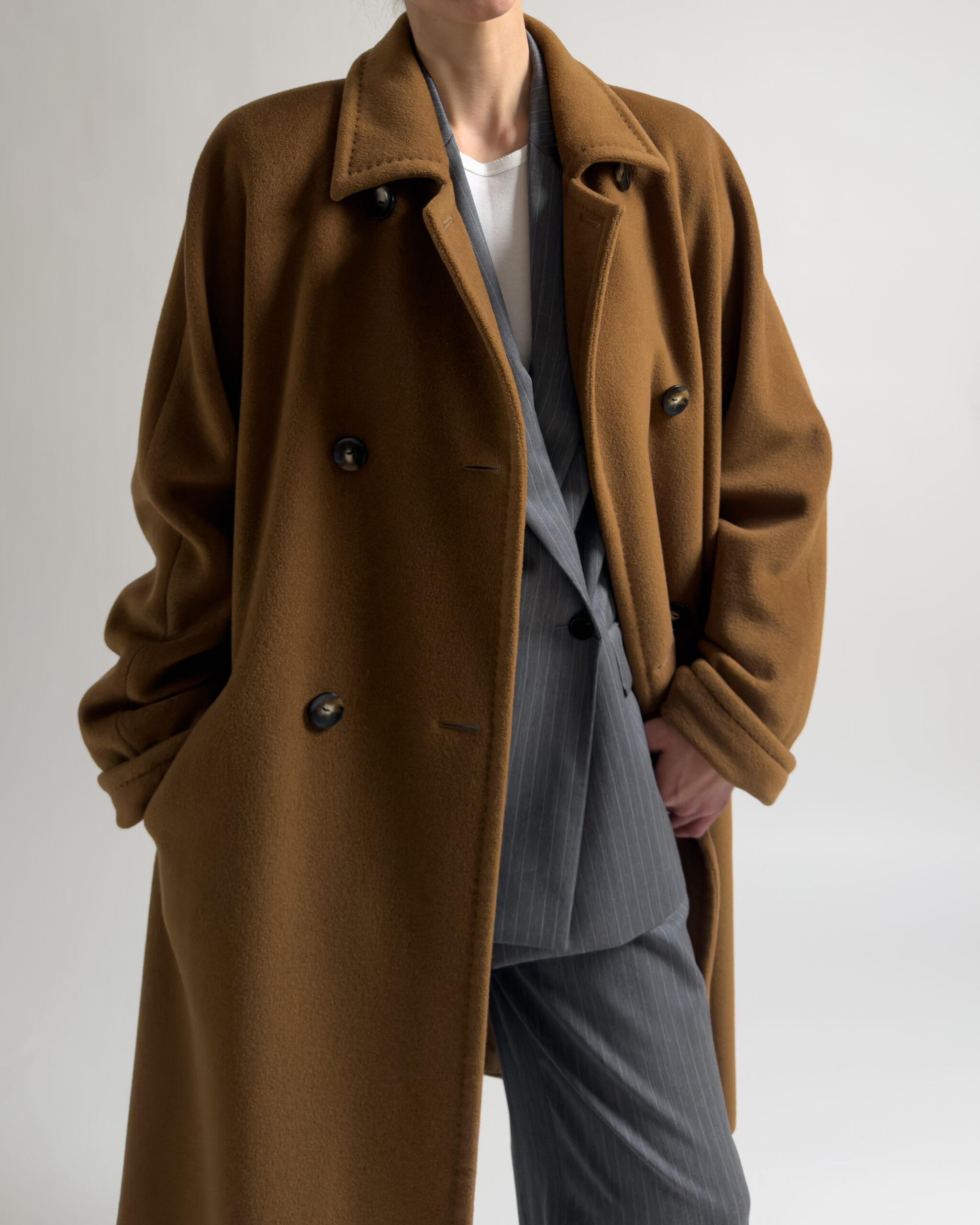 Max Mara 101801 Iconic Wool Coat | Cognac