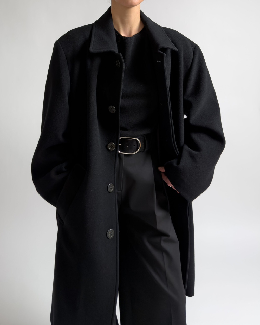 Valentino Wool Coat | Black