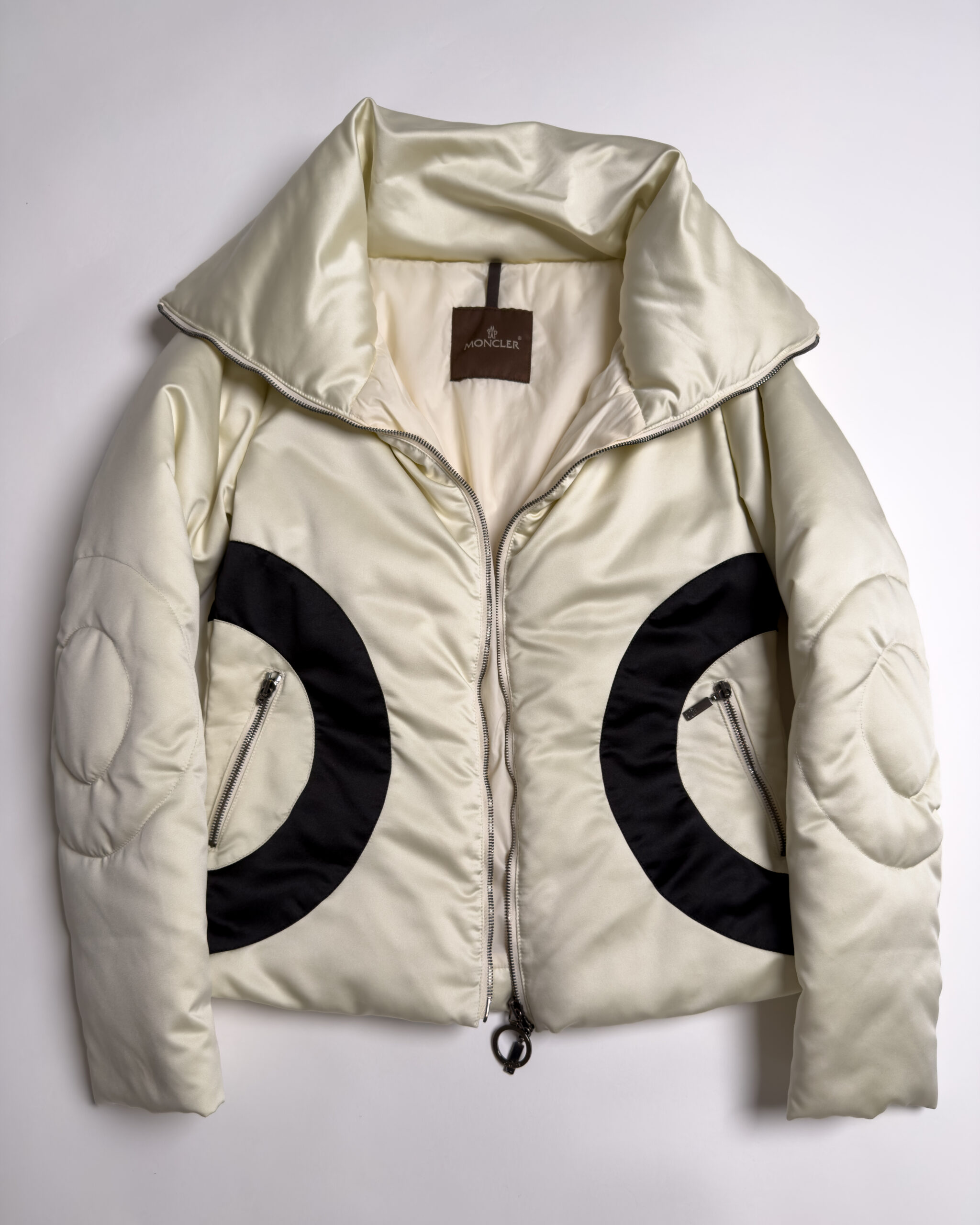 Moncler New Dawn Down Jacket | Cream White & Black