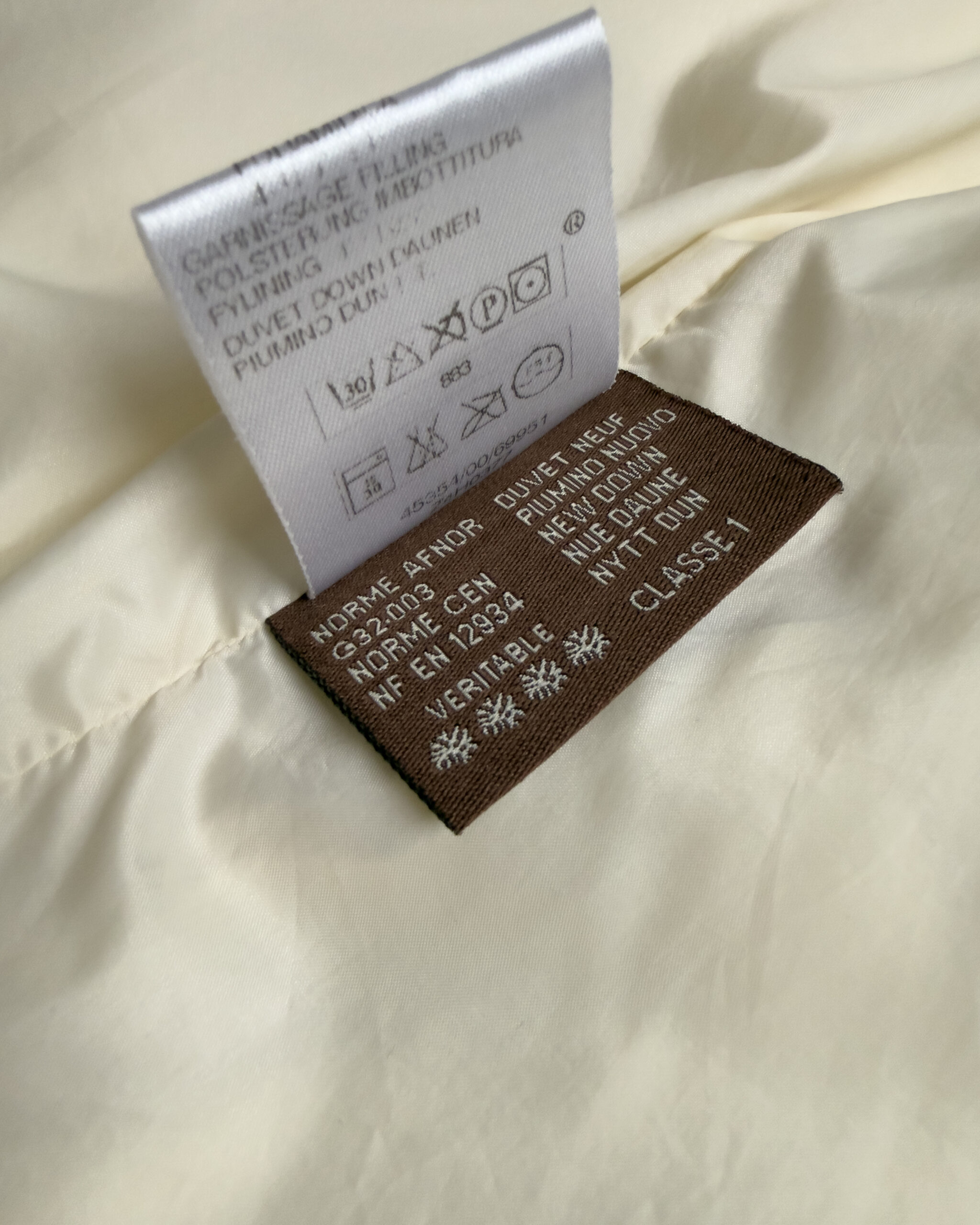 Moncler New Dawn Down Jacket | Cream White & Black