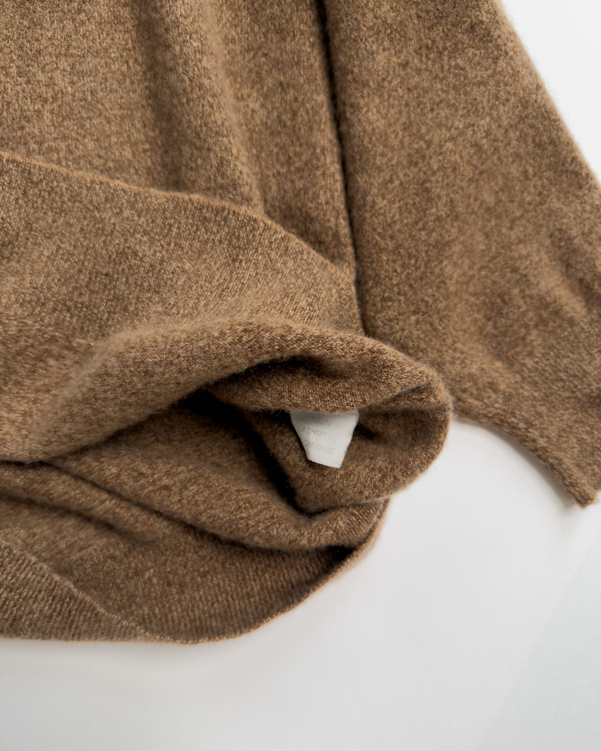 Italian Vintage Cashmere Sweater | Cognac