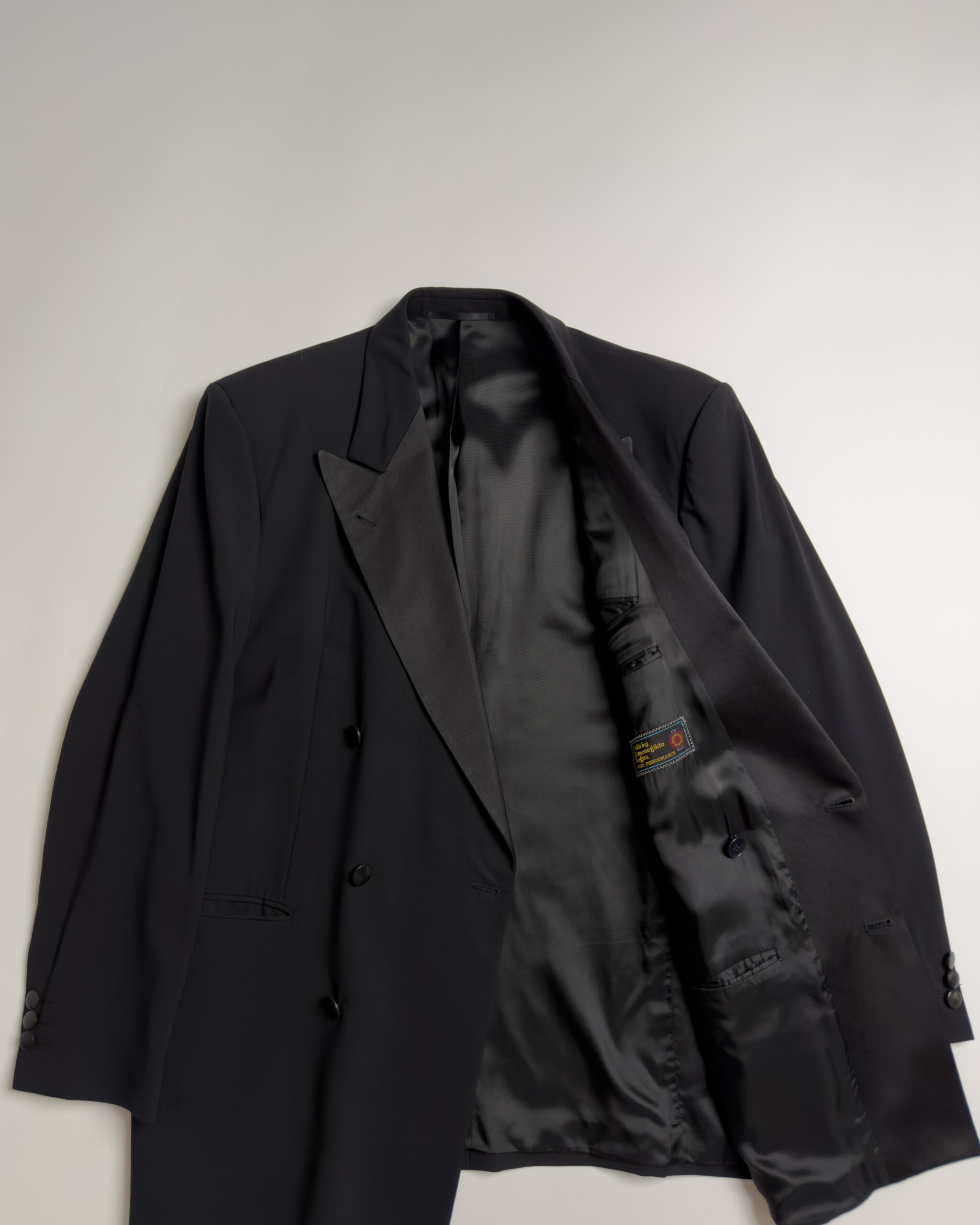 Ermenegildo Zegna Double Breasted Wool Blazer | Black