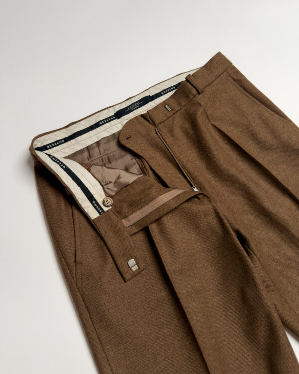 Max Mara Wool Tailored Trousers | Cognac
