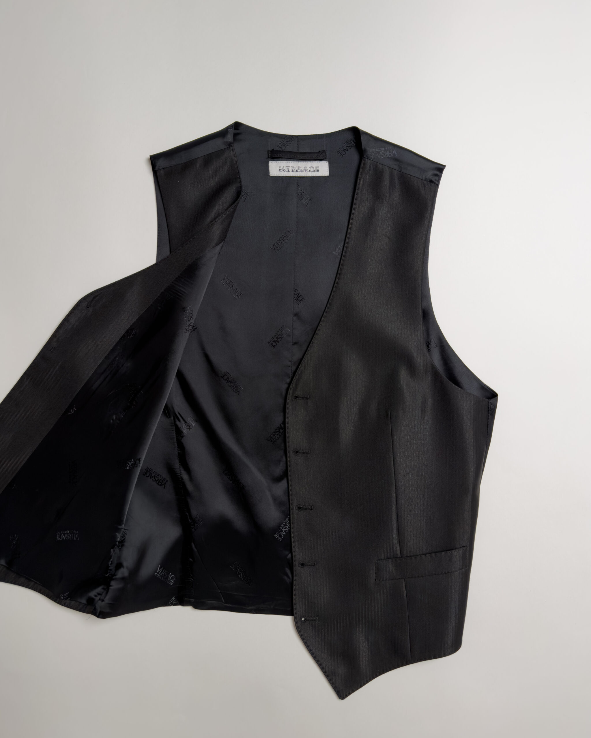 Versace Collection Tailored Suit Vest | Black