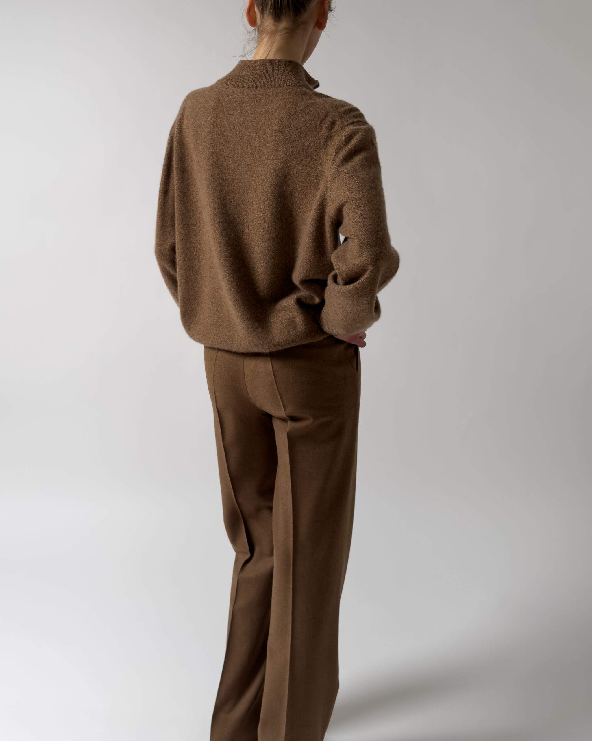 Max Mara Wool Tailored Trousers | Cognac