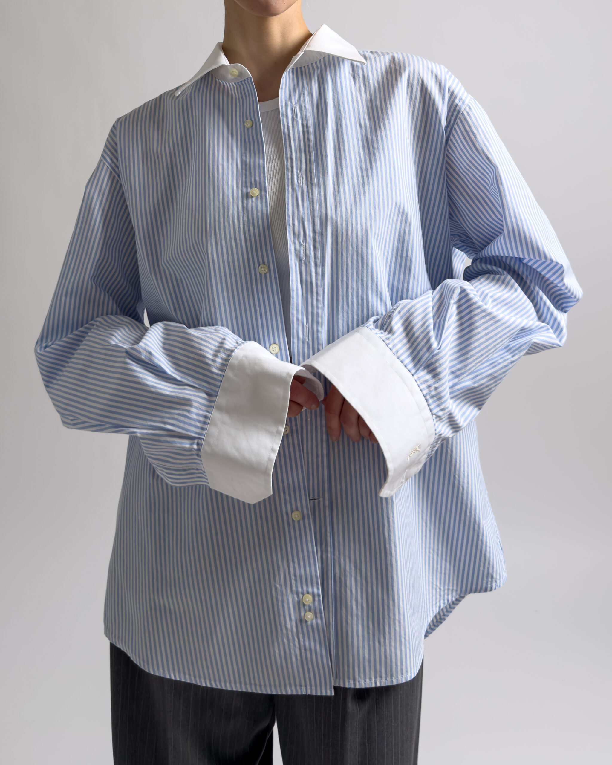Yves Saint Laurent Cotton Shirt | Light Blue
