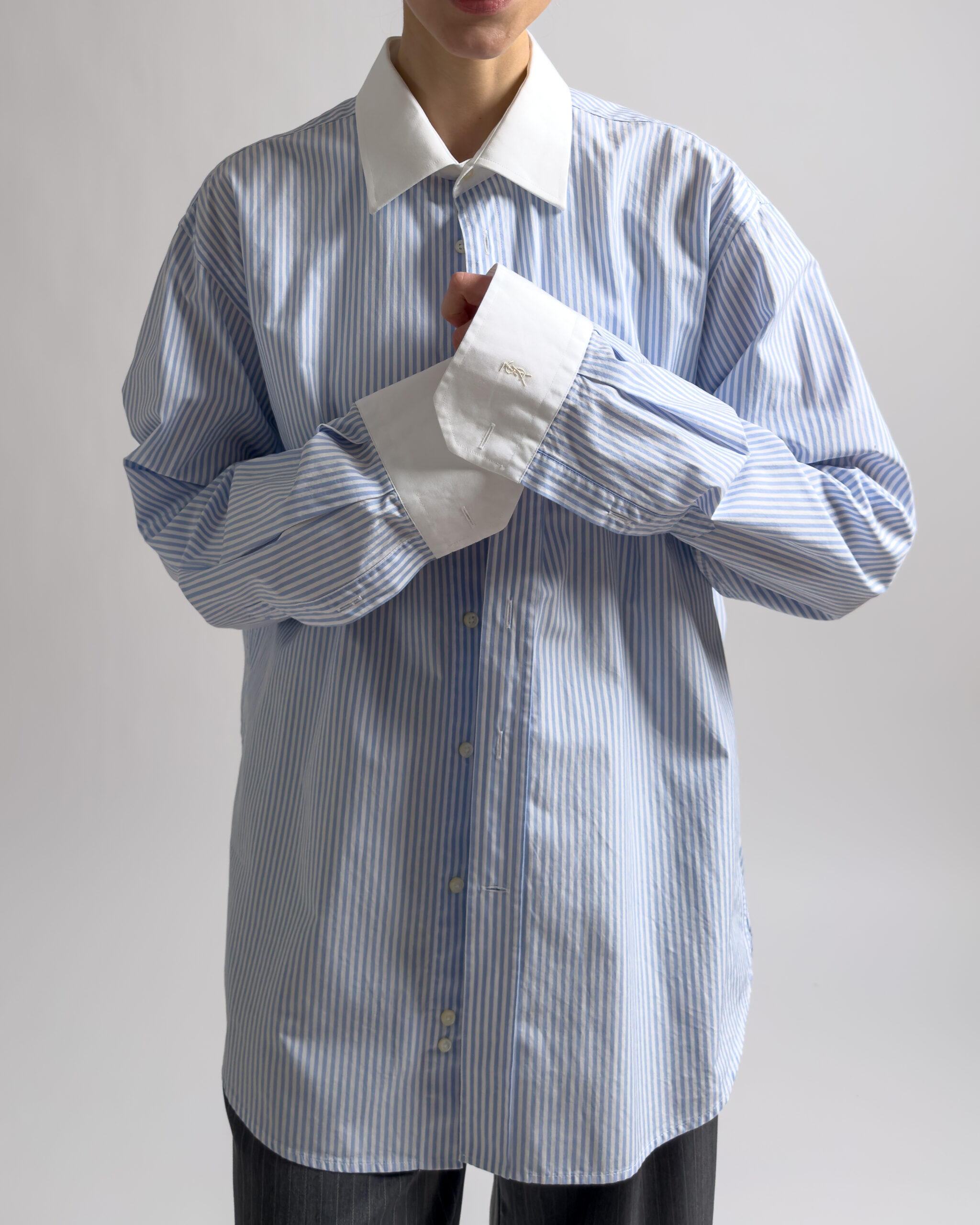 Yves Saint Laurent Cotton Shirt | Light Blue