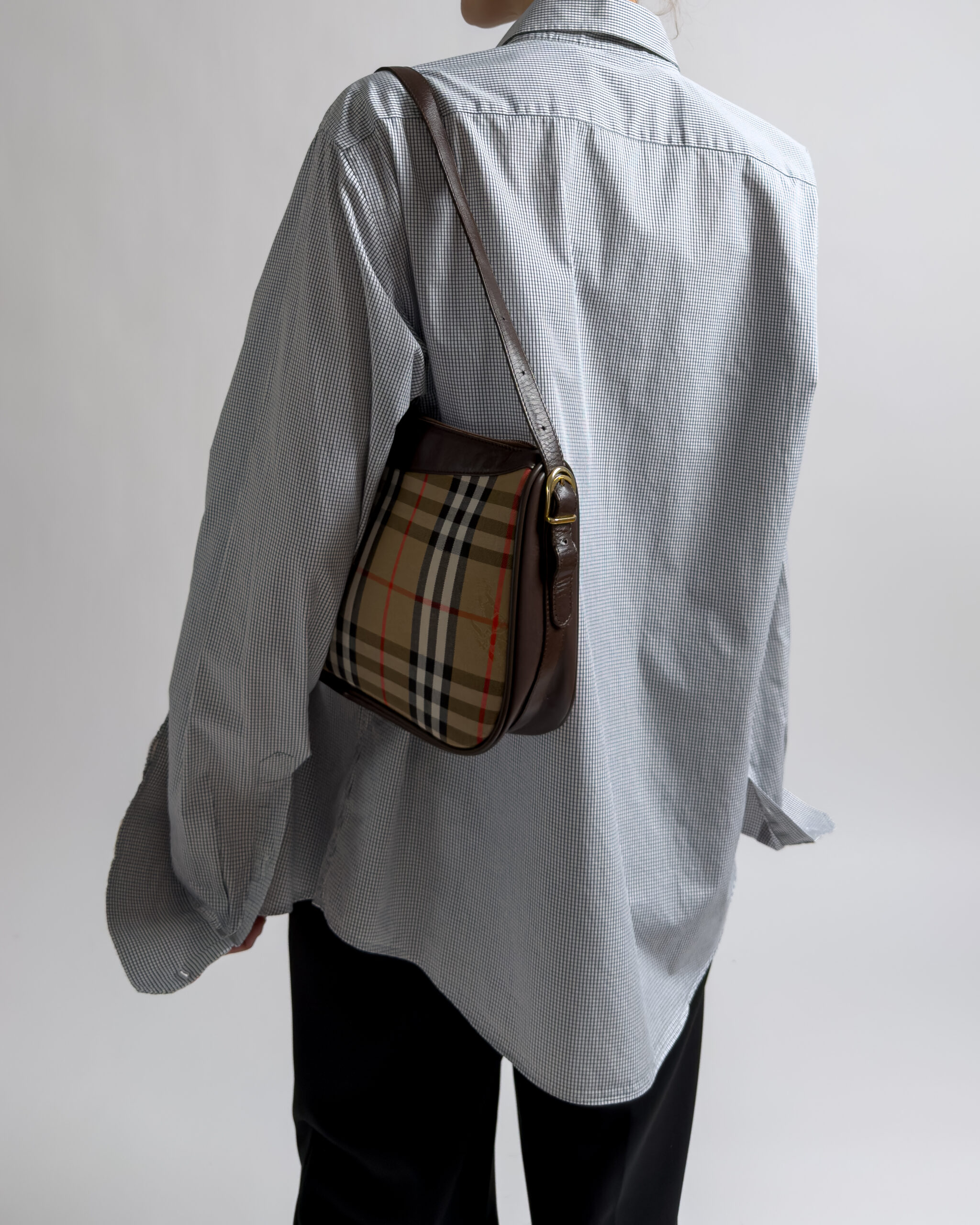 Burberry Check Cotton Shirt | Navy