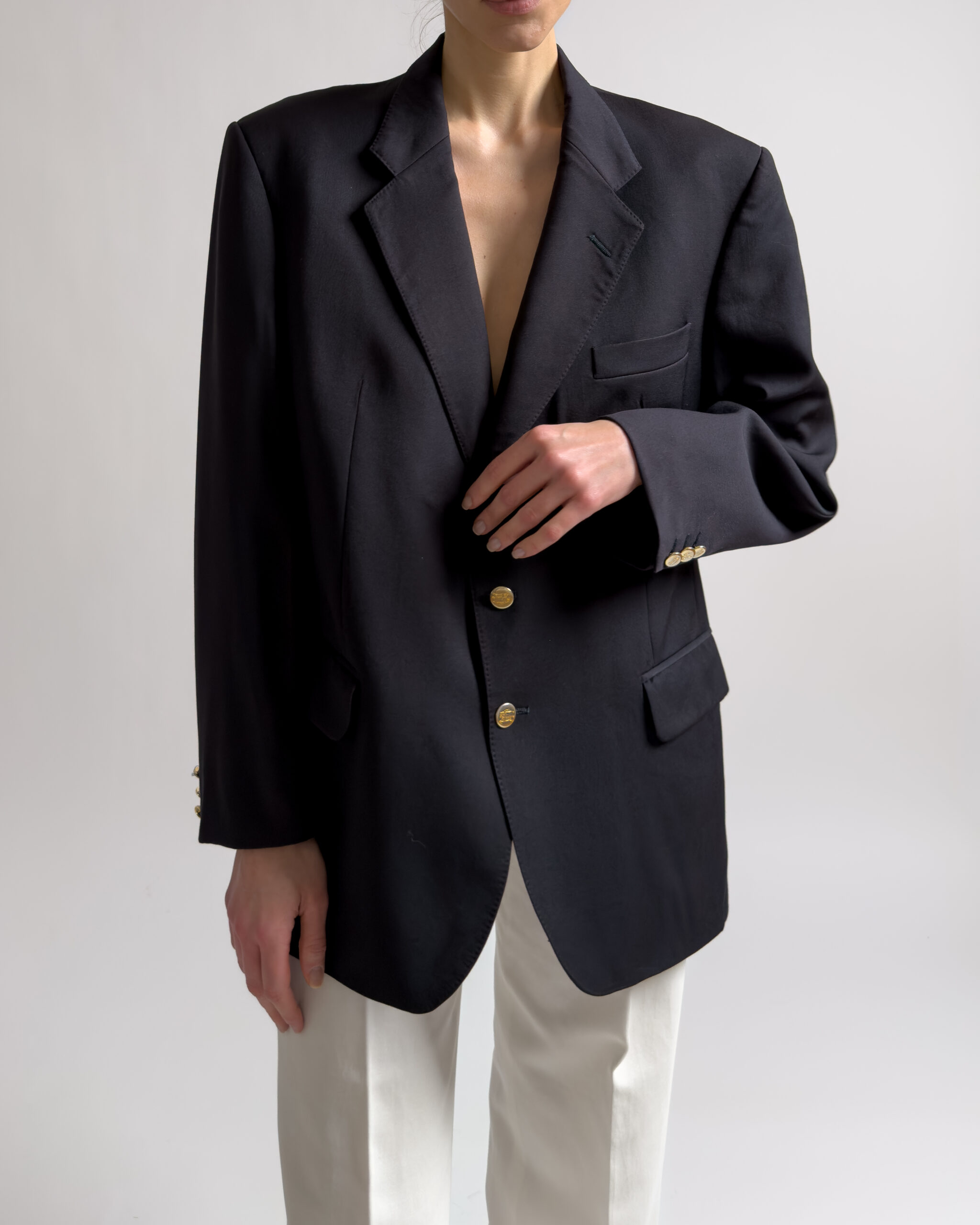 Burberry Wool Blazer | Navy