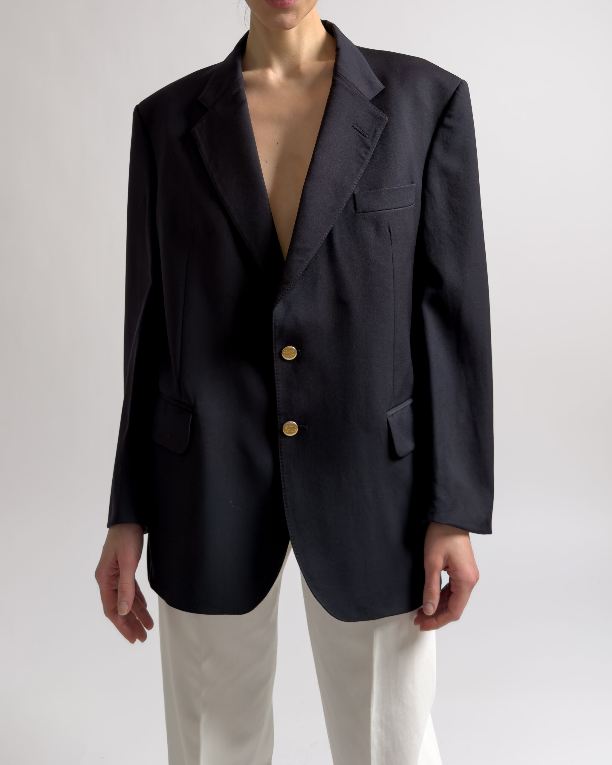 Burberry Wool Blazer | Navy