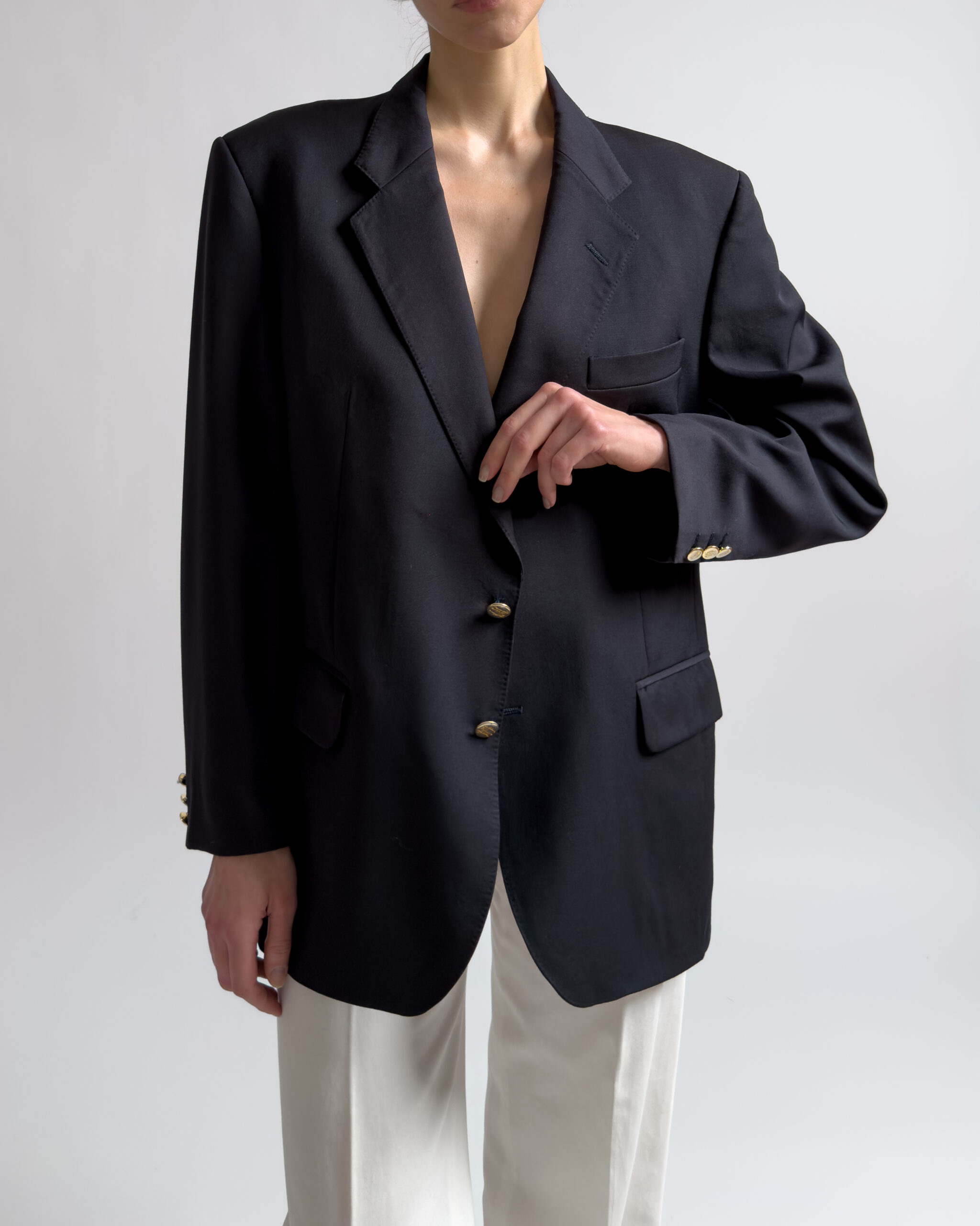 Burberry Wool Blazer | Navy