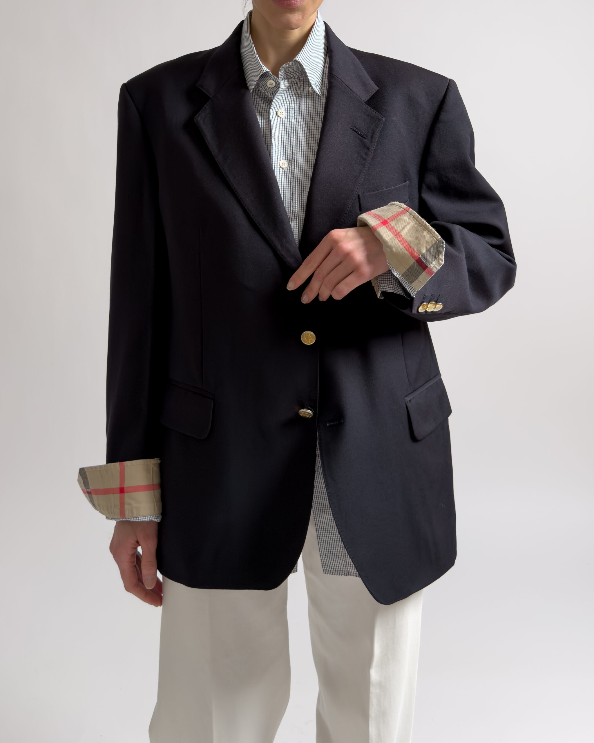 Burberry Wool Blazer | Navy