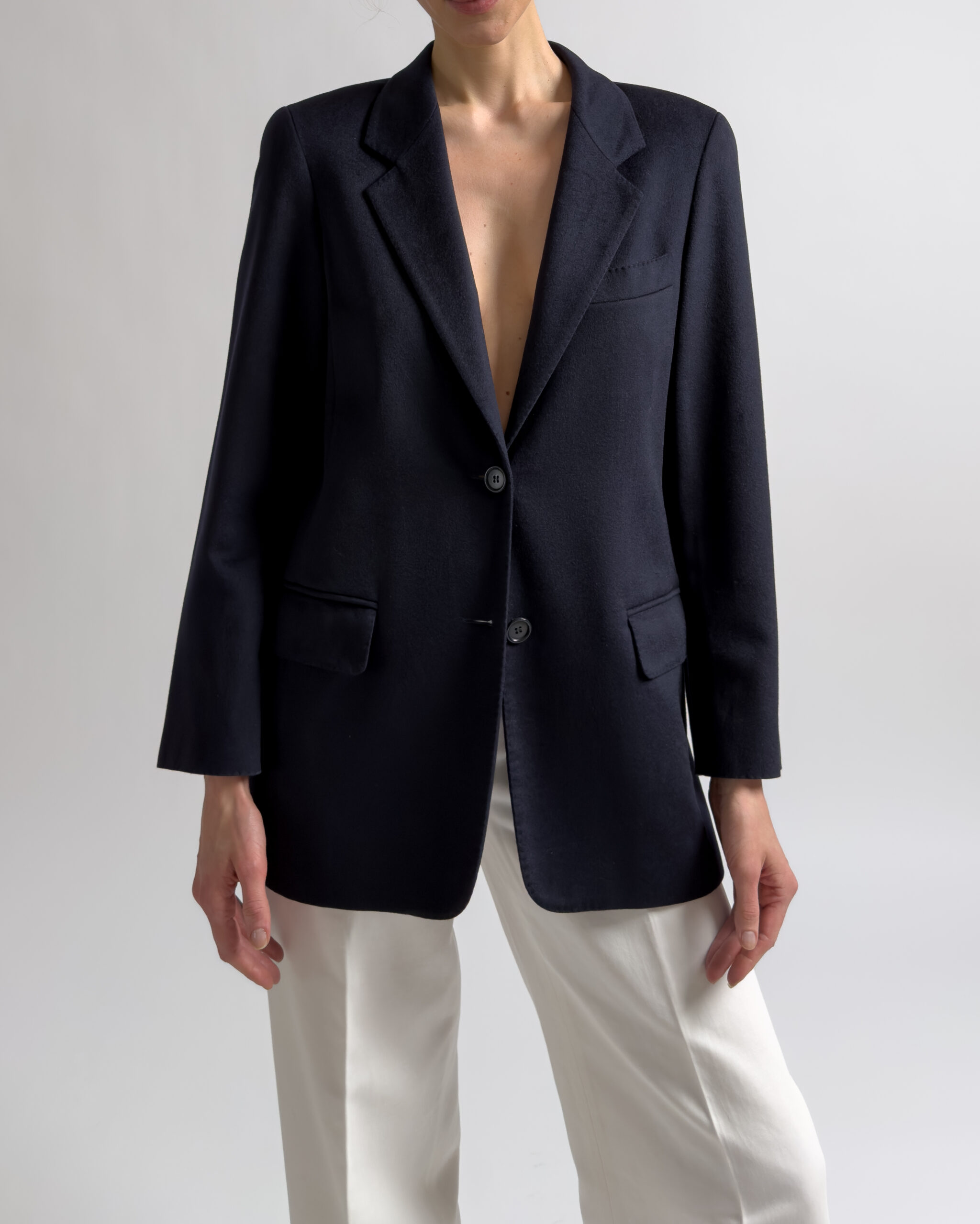 Max Mara Pure Cashmere Blazer | Navy