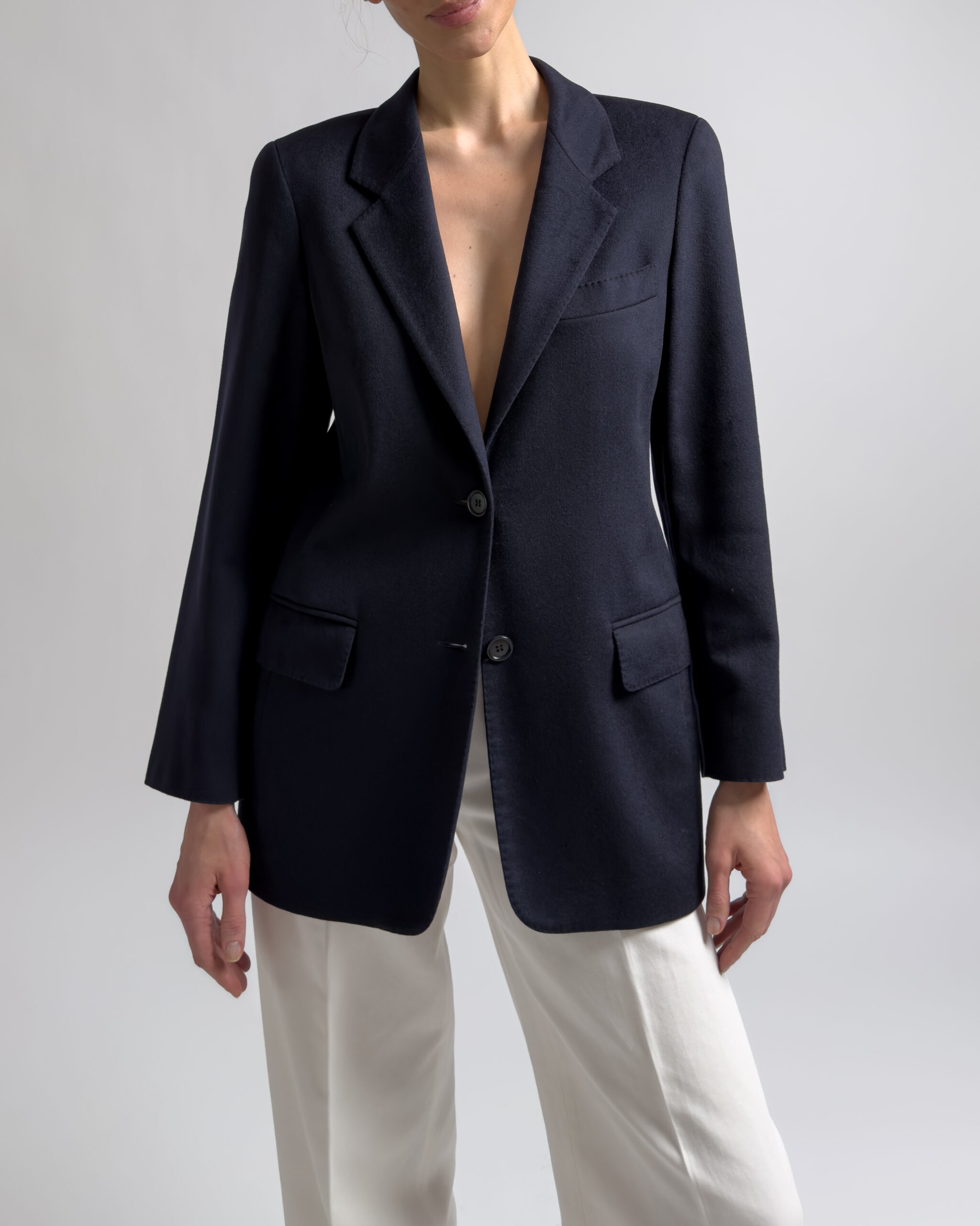 Max Mara Pure Cashmere Blazer | Navy