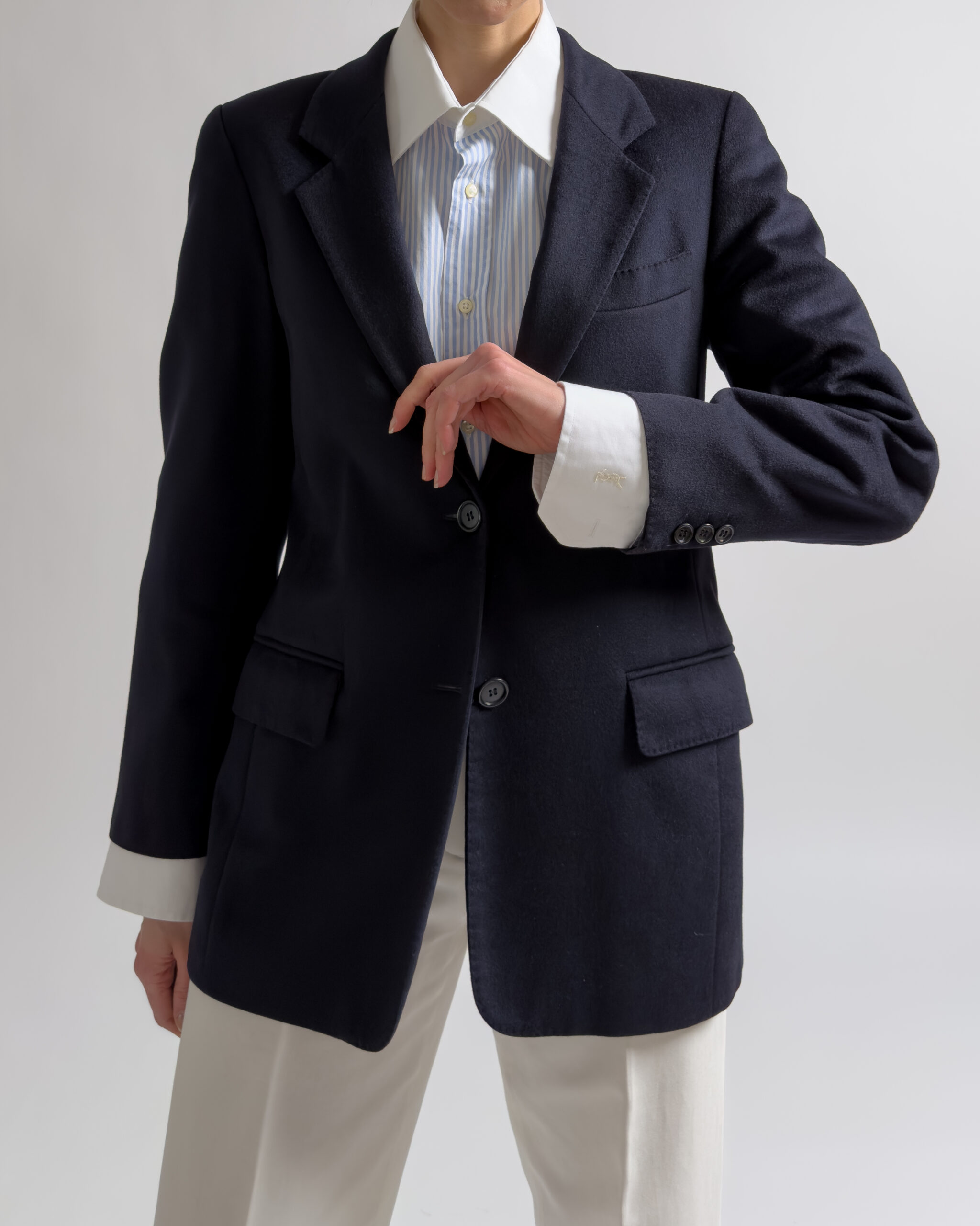 Max Mara Pure Cashmere Blazer | Navy