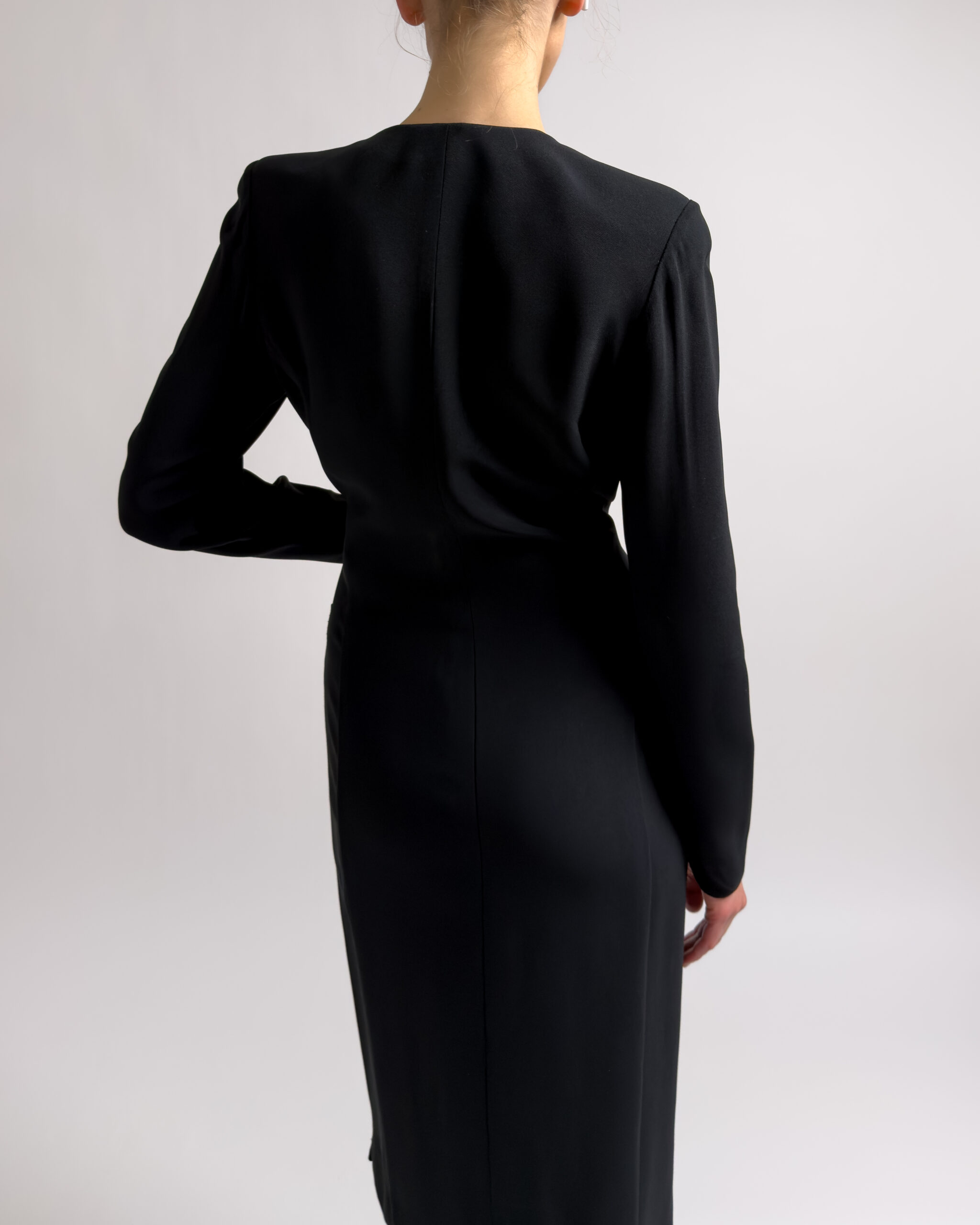 Valentino Miss V Viscose Dress | Black