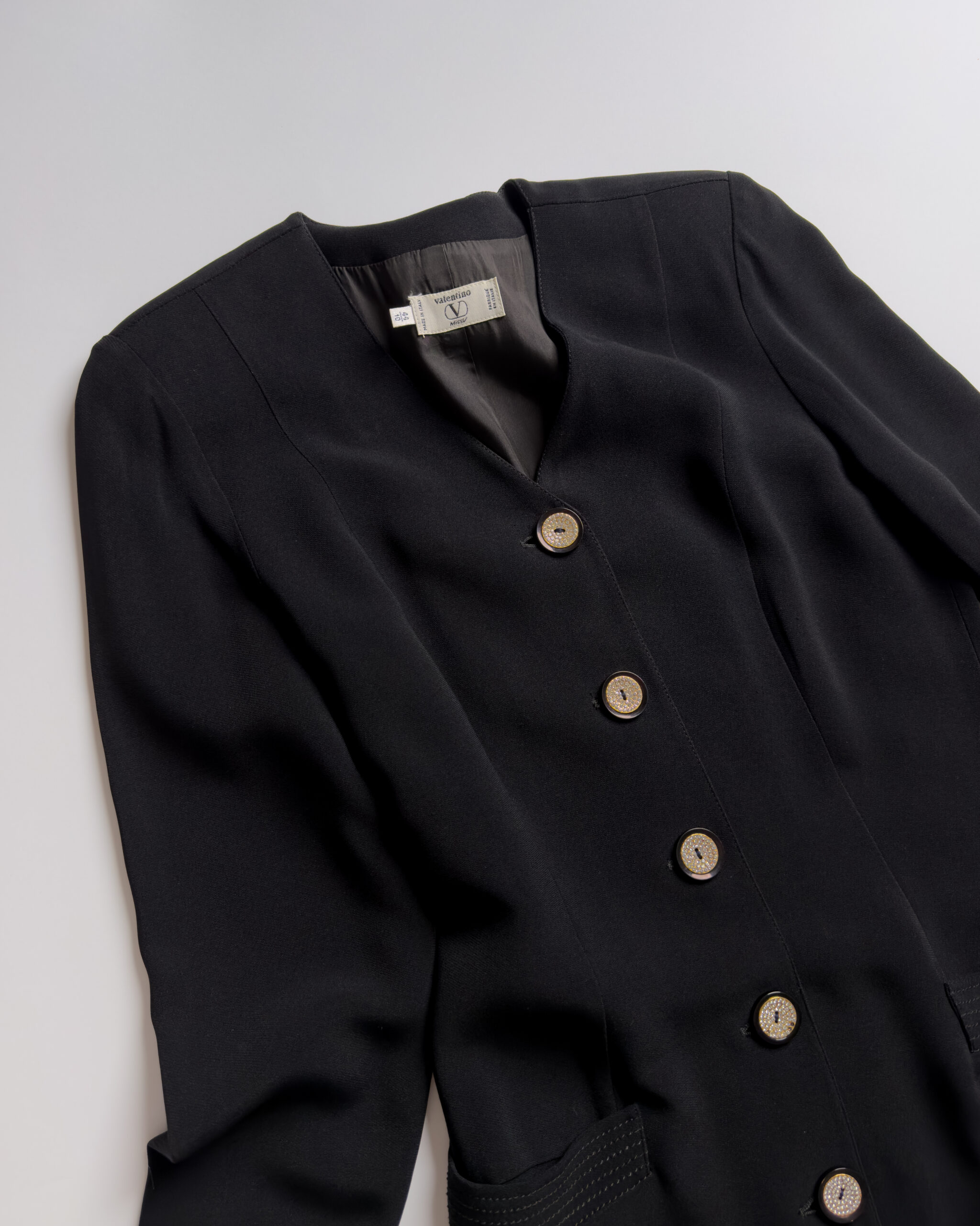 Valentino Miss V Viscose Dress | Black