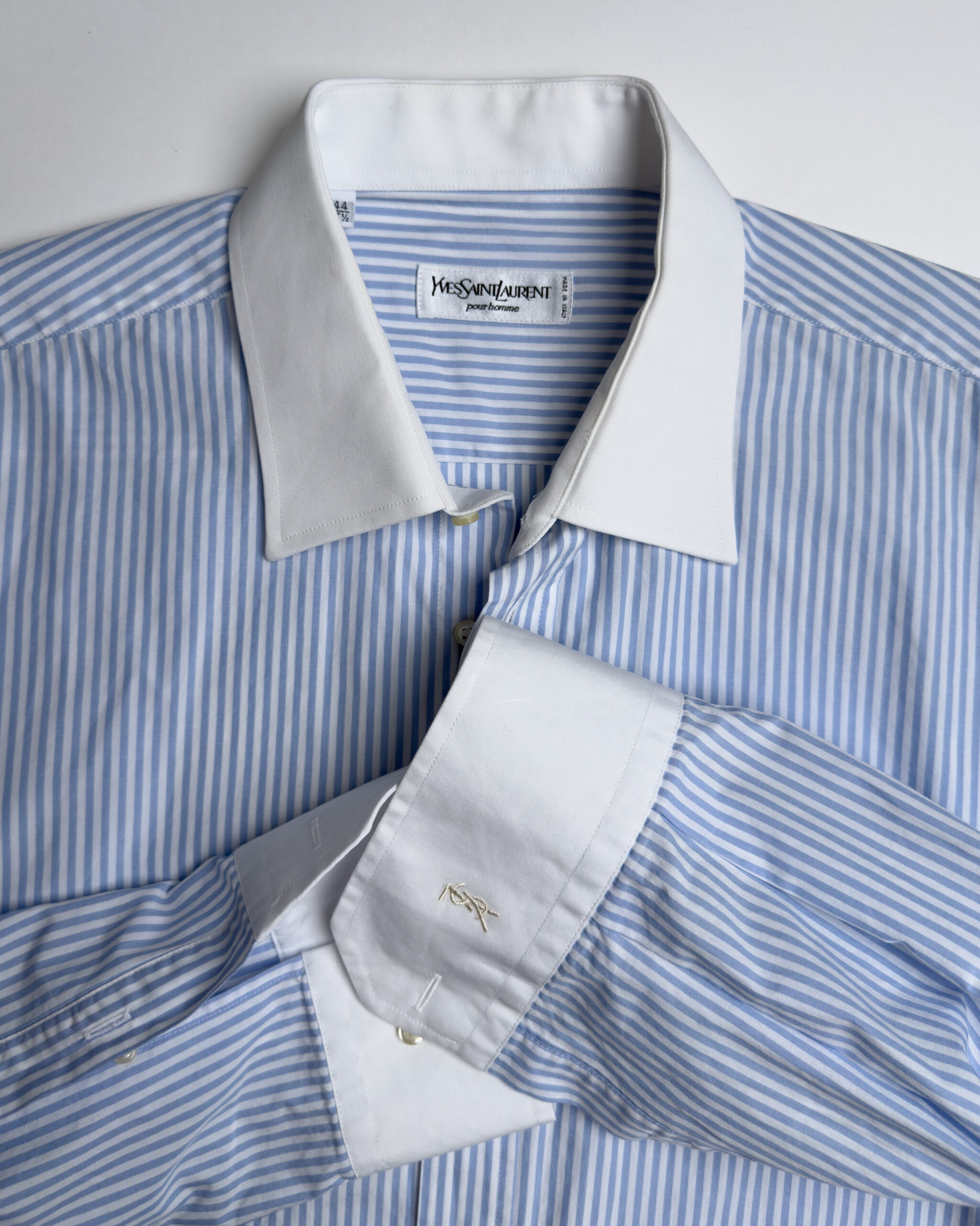 Yves Saint Laurent Cotton Shirt | Light Blue