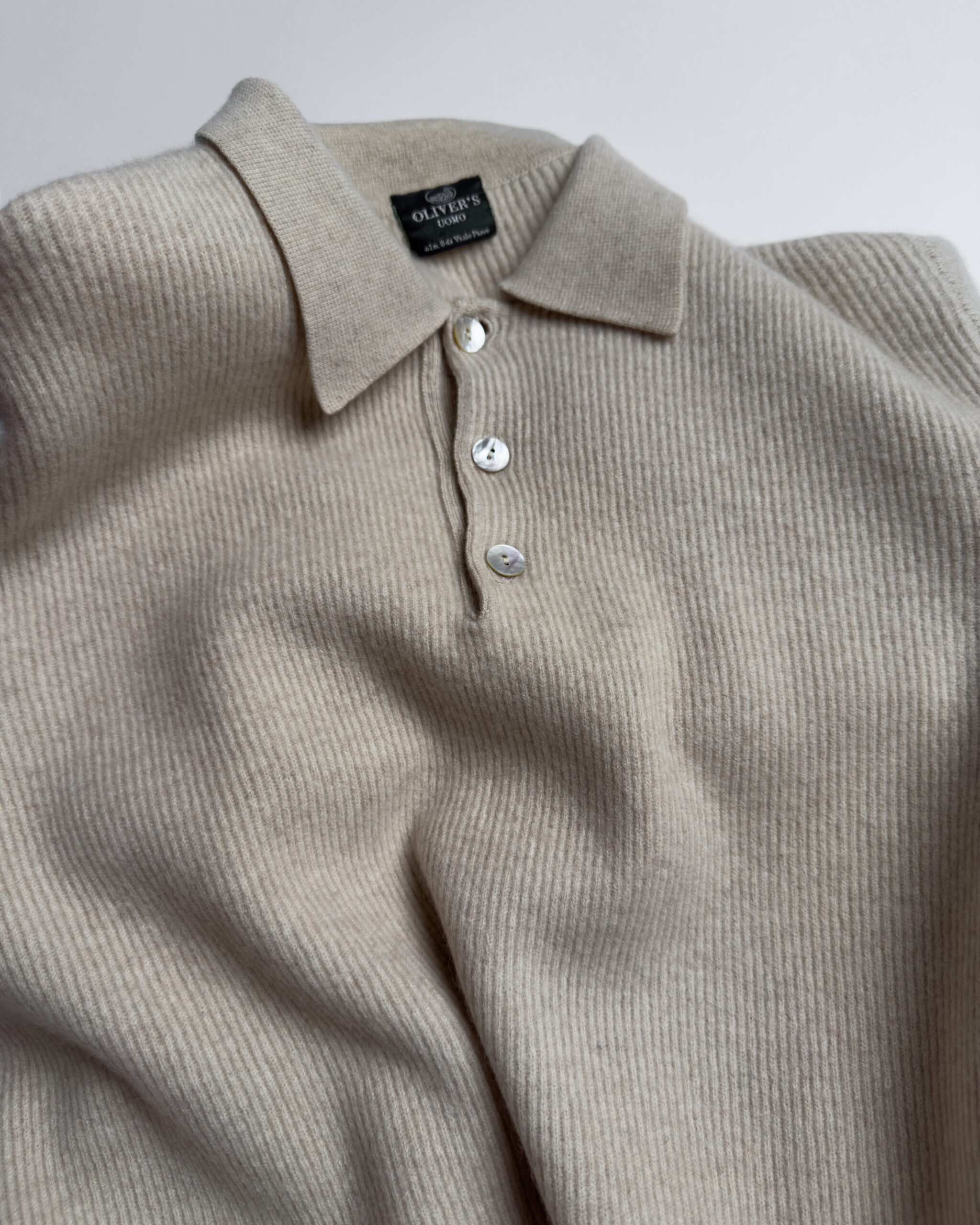 Italian Vintage Pure Cashmere Sweater | Sand