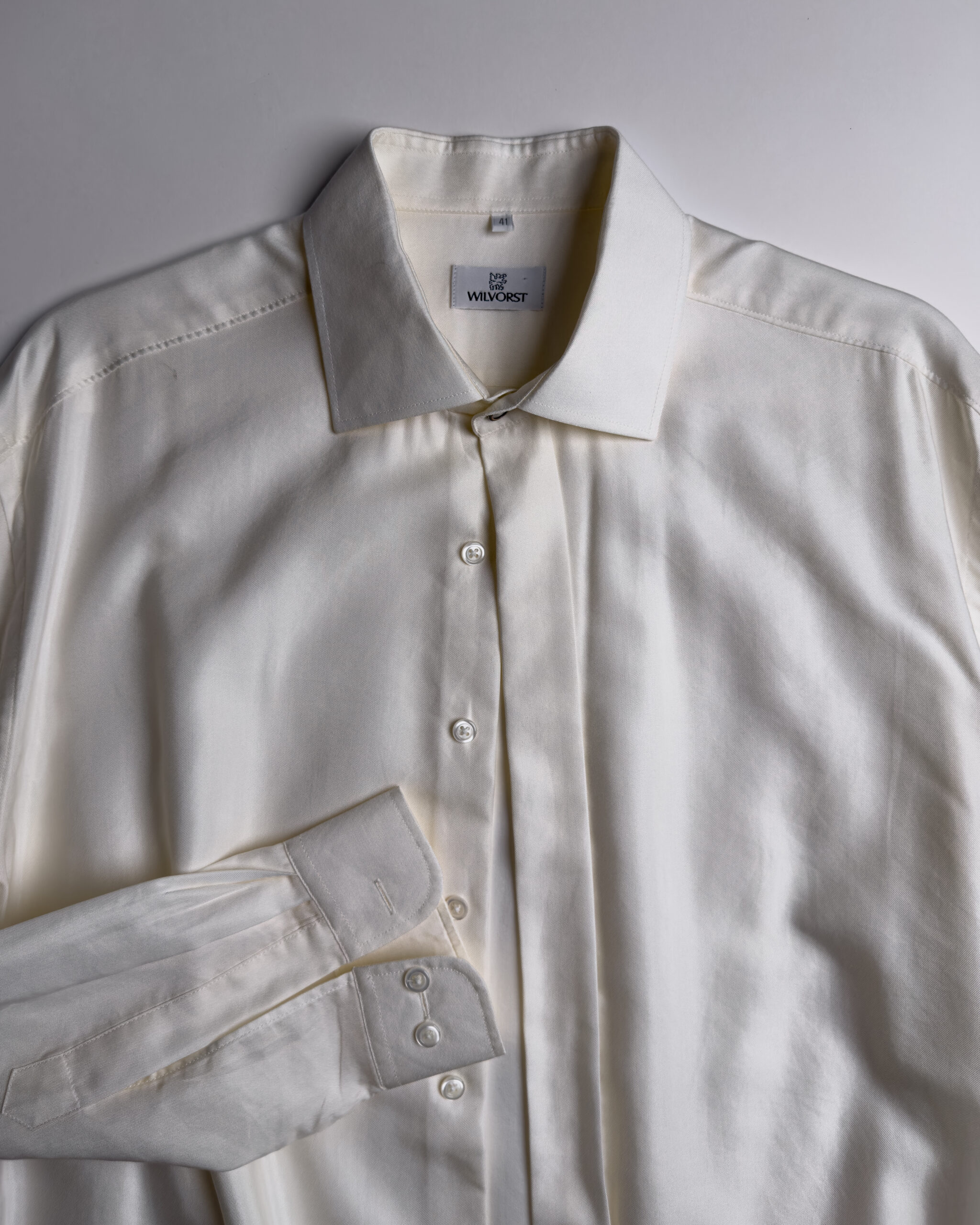 Vintage Viscose Cotton Shirt | Cream
