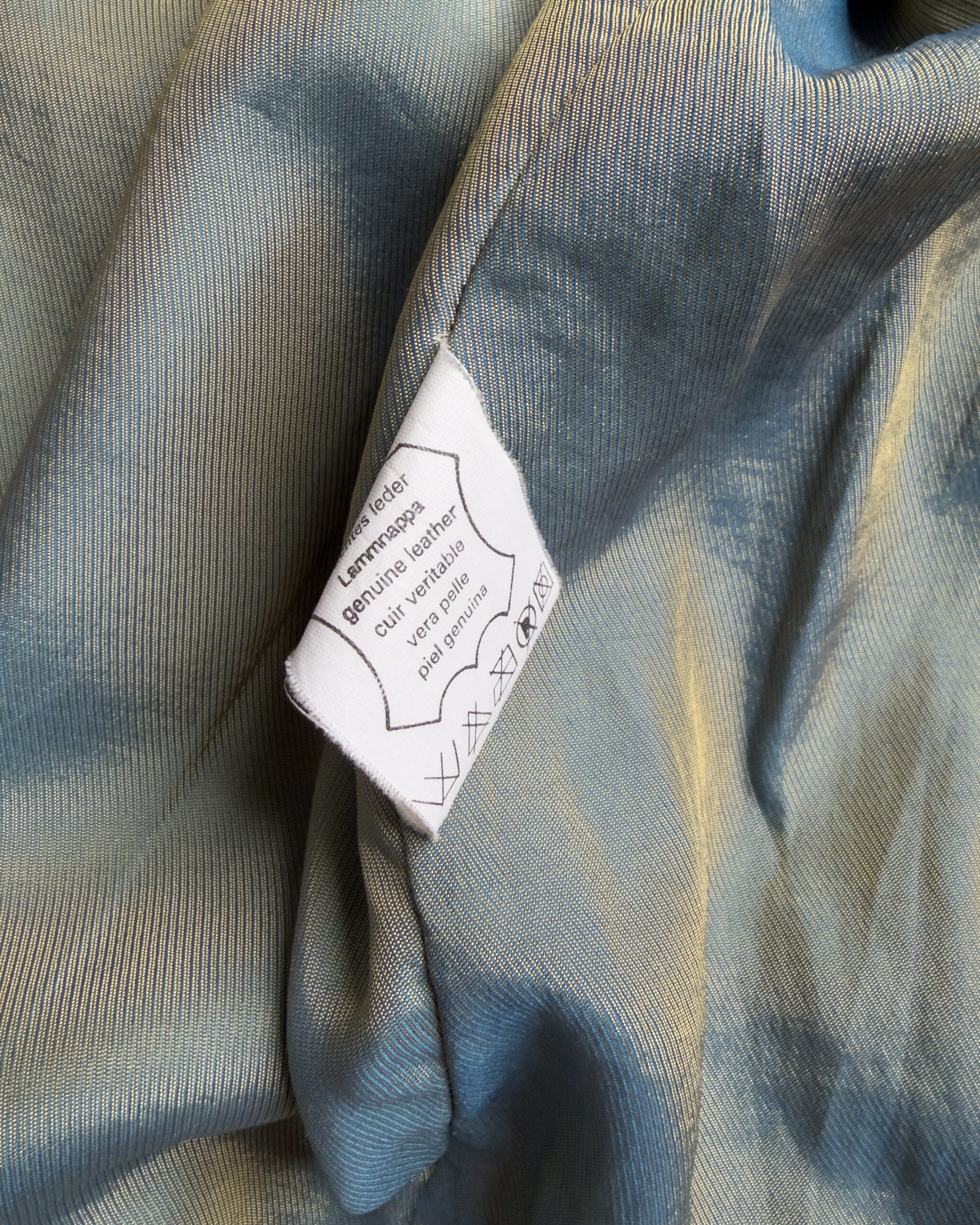 Vintage Lamb Leather Belted Jacket | Black