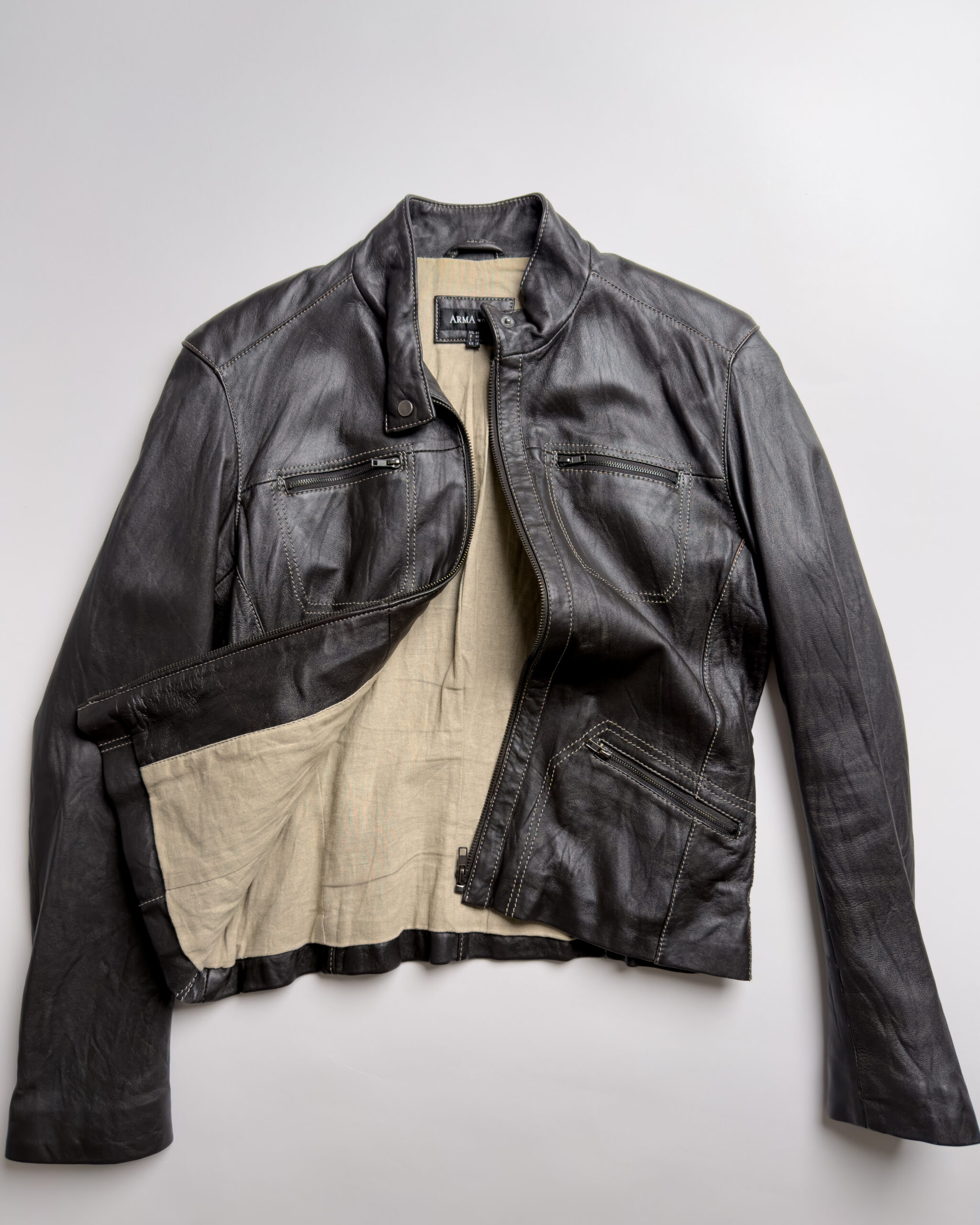 Arma Lamb Leather Jacket | Dark Brown