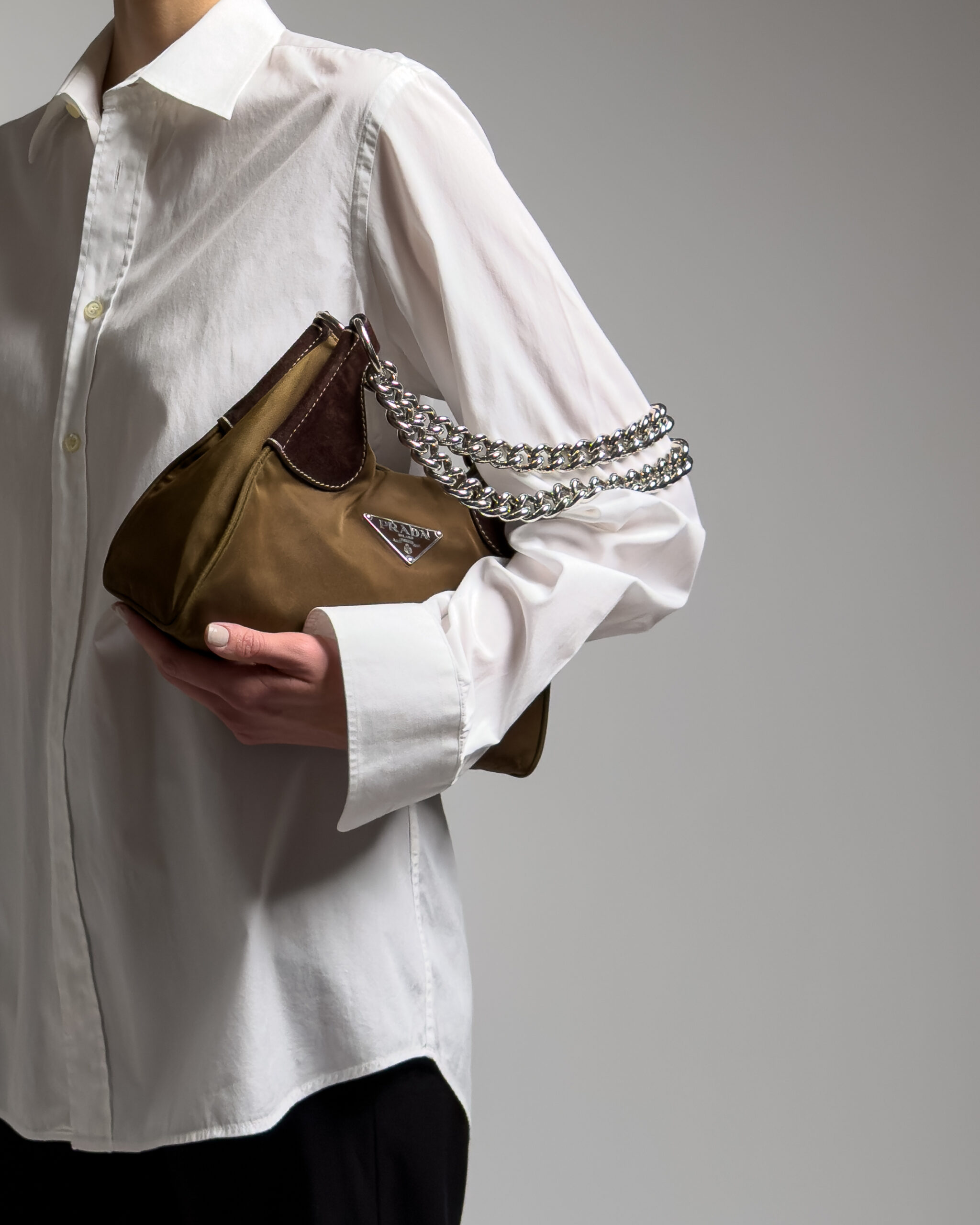 Prada Chain Shoulder Bag | Brown