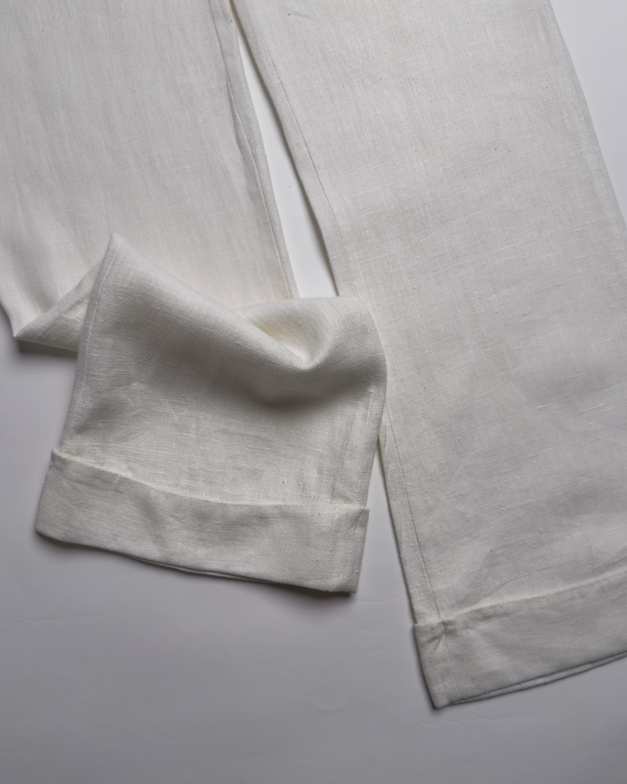 Vintage Linen Trousers | White