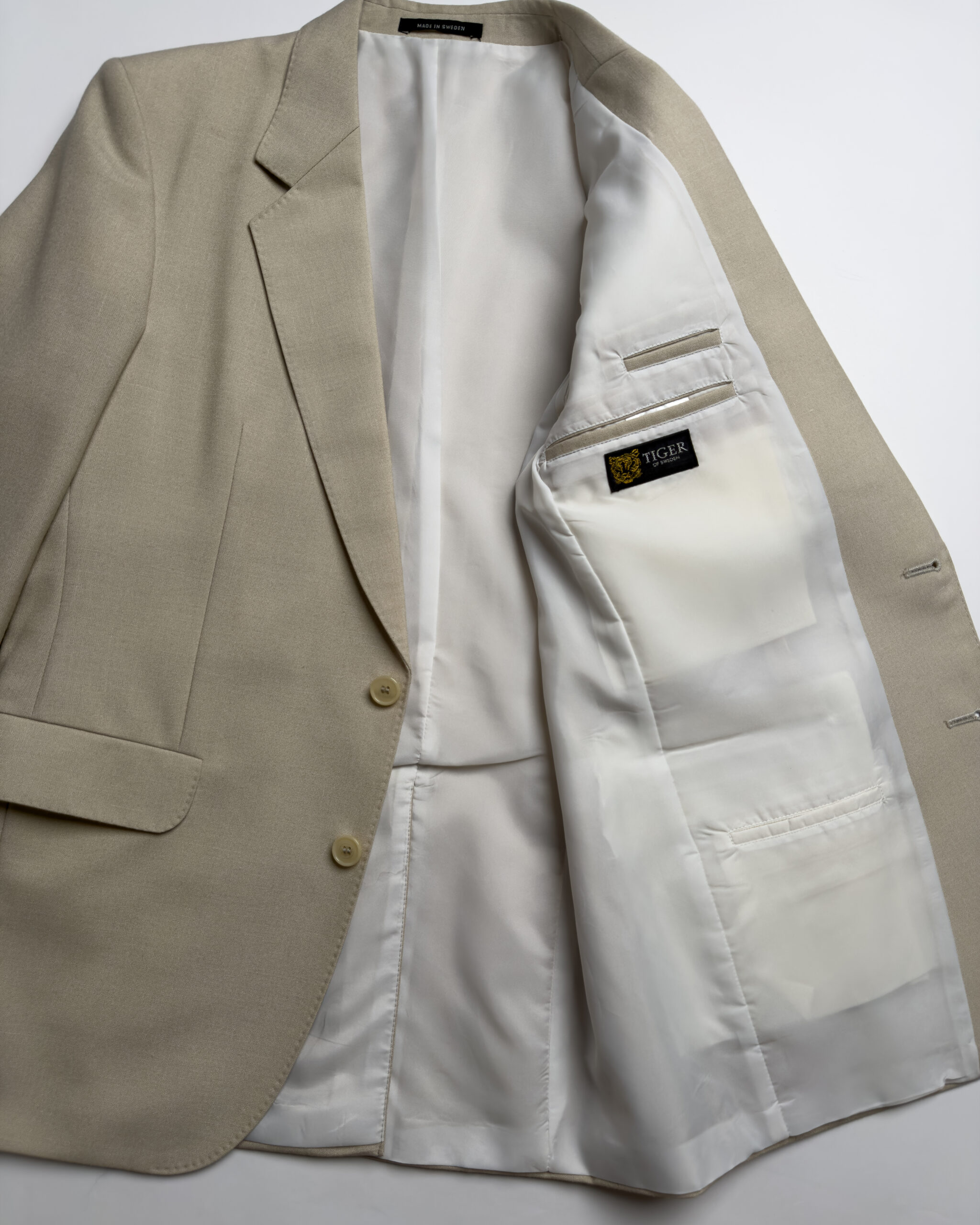 Tiger of Sweden Wool & Linen Blend Blazer | Cream