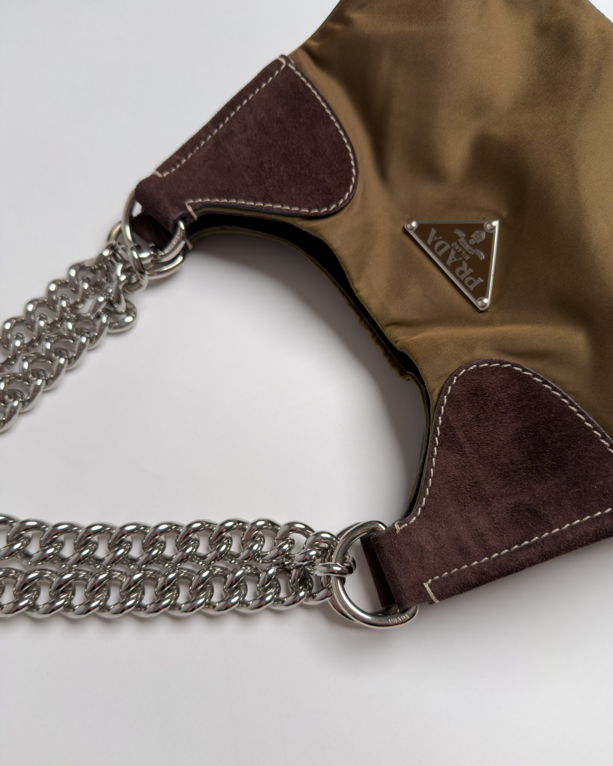 Prada Chain Shoulder Bag | Brown