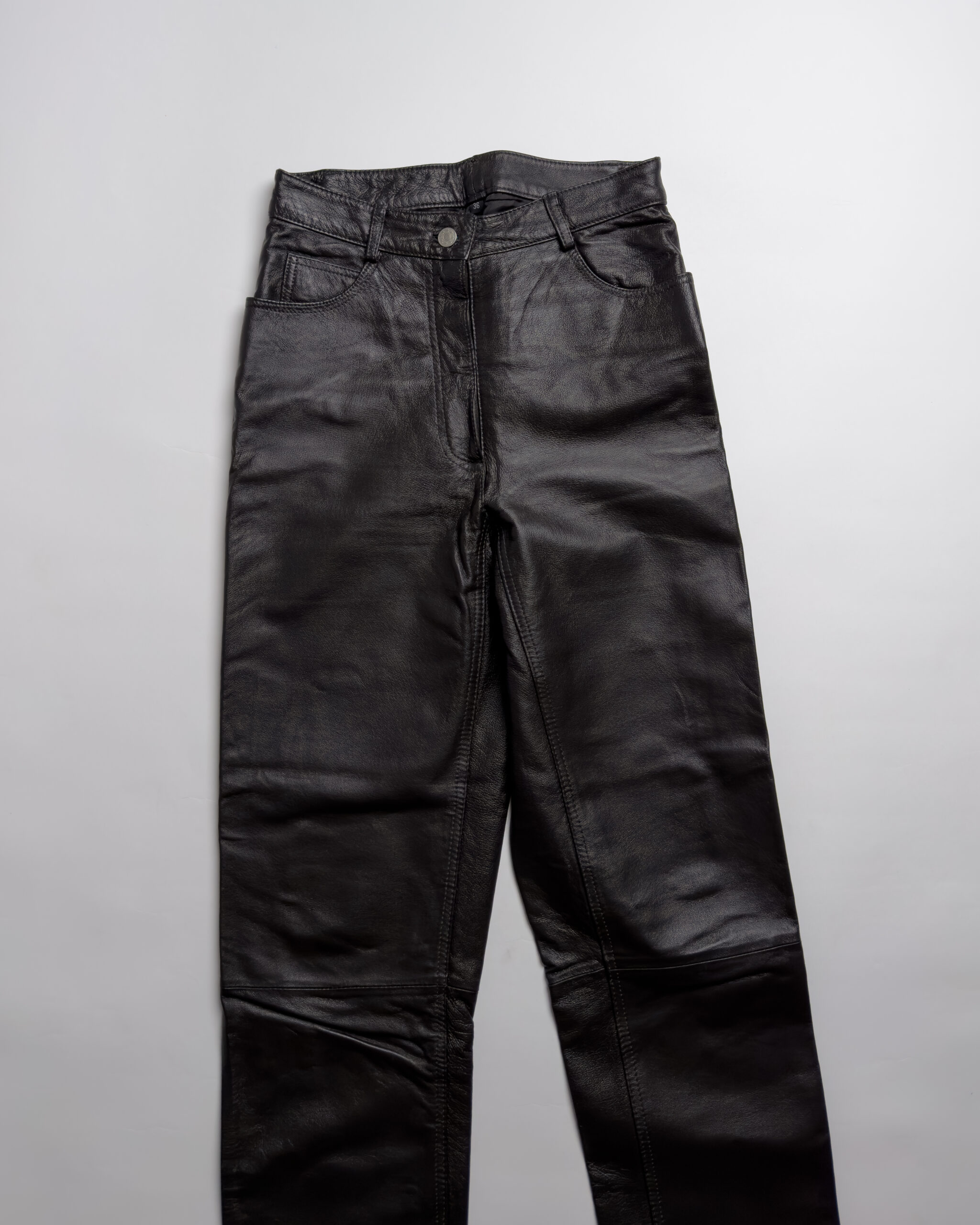 Vintage Leather Trousers | Dark Brown