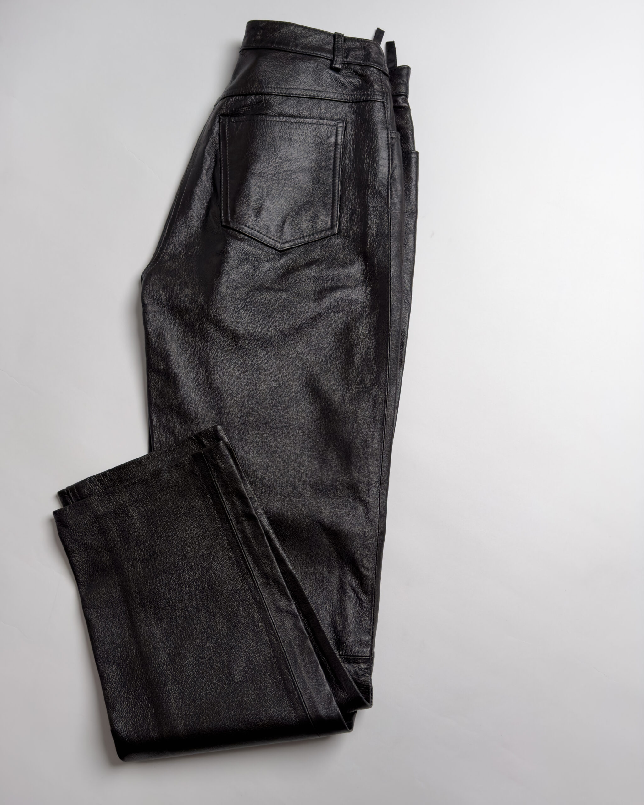 Vintage Leather Trousers | Dark Brown