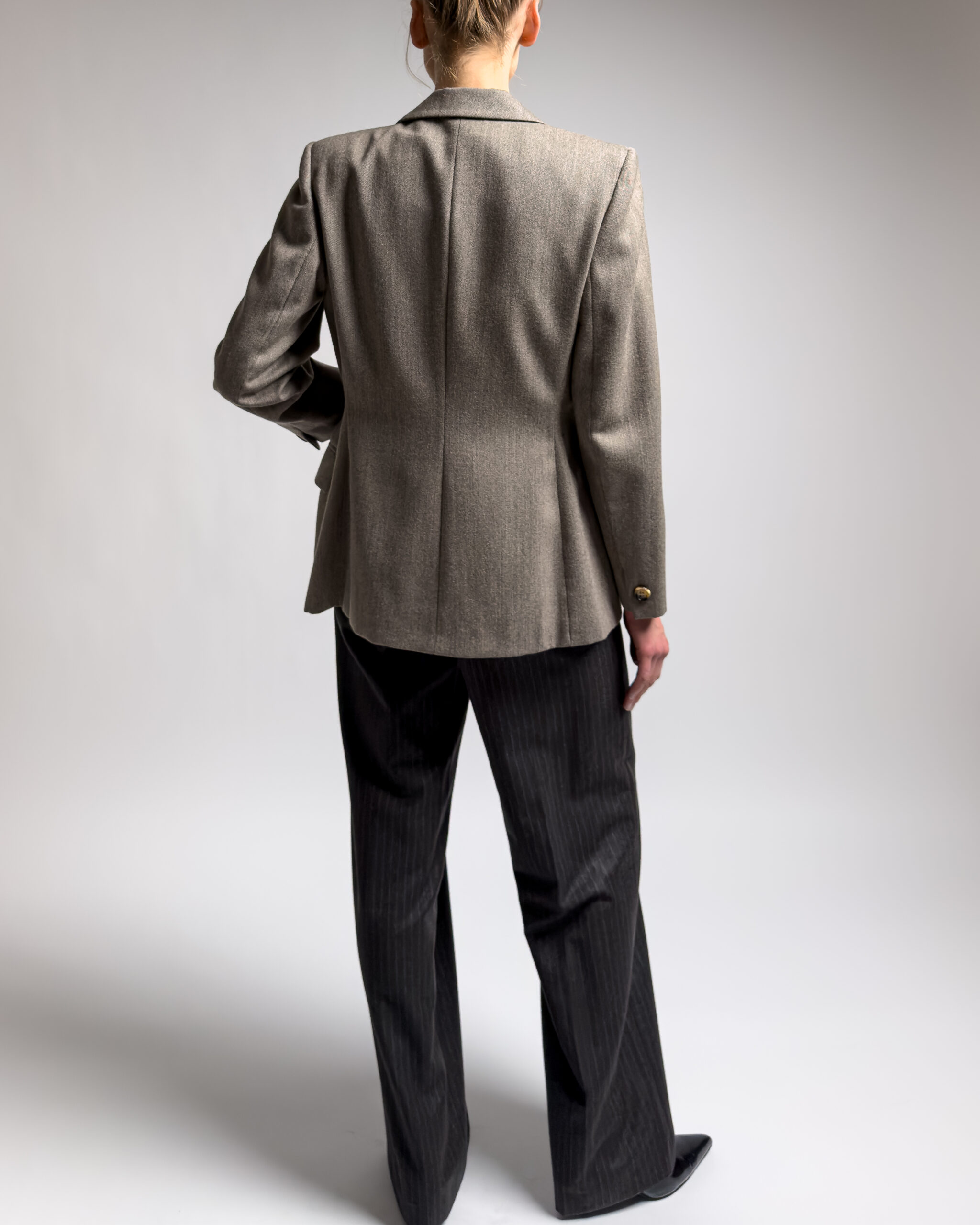 Marella Tailored Virgin Wool Blazer | Beige