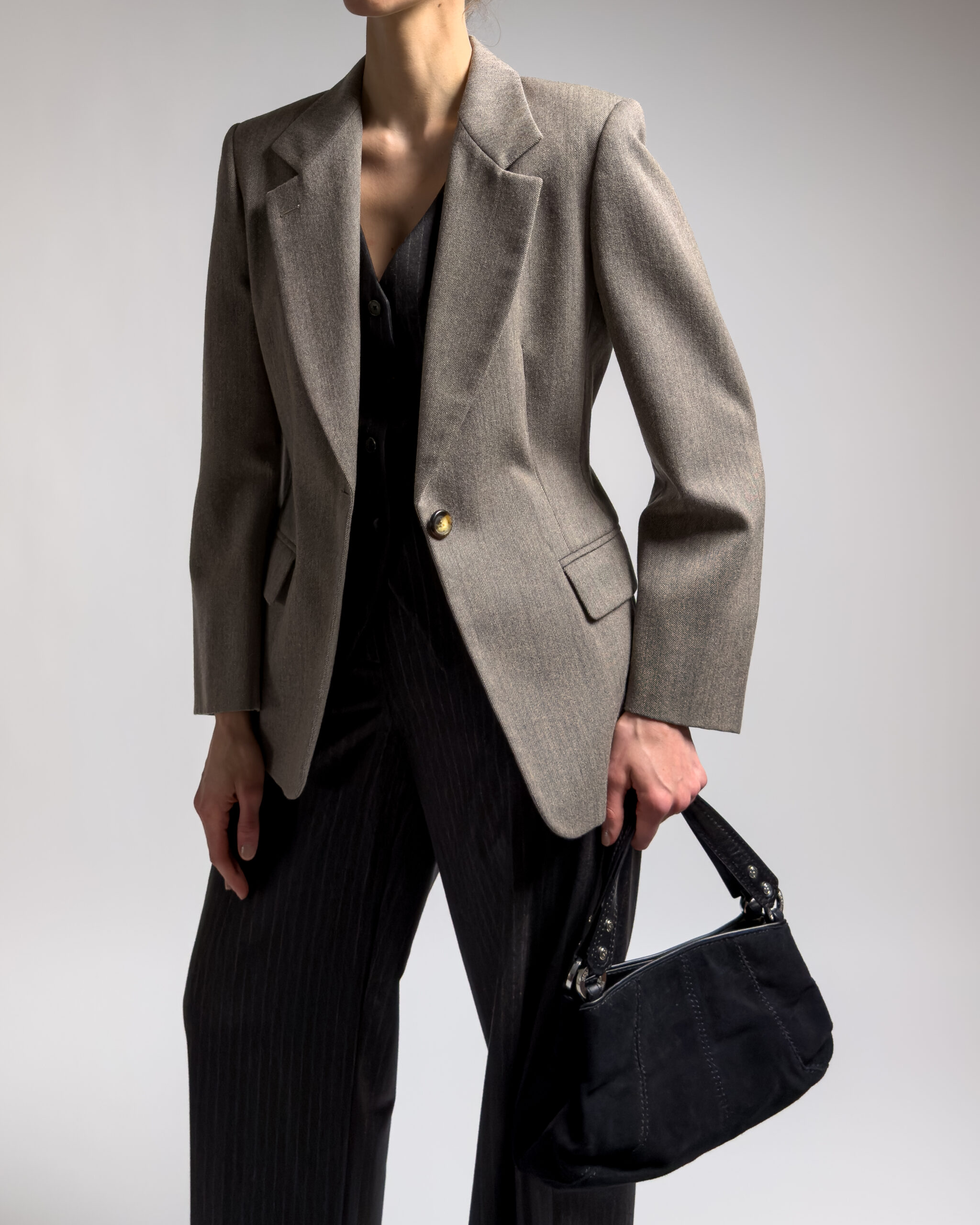 Marella Tailored Virgin Wool Blazer | Beige