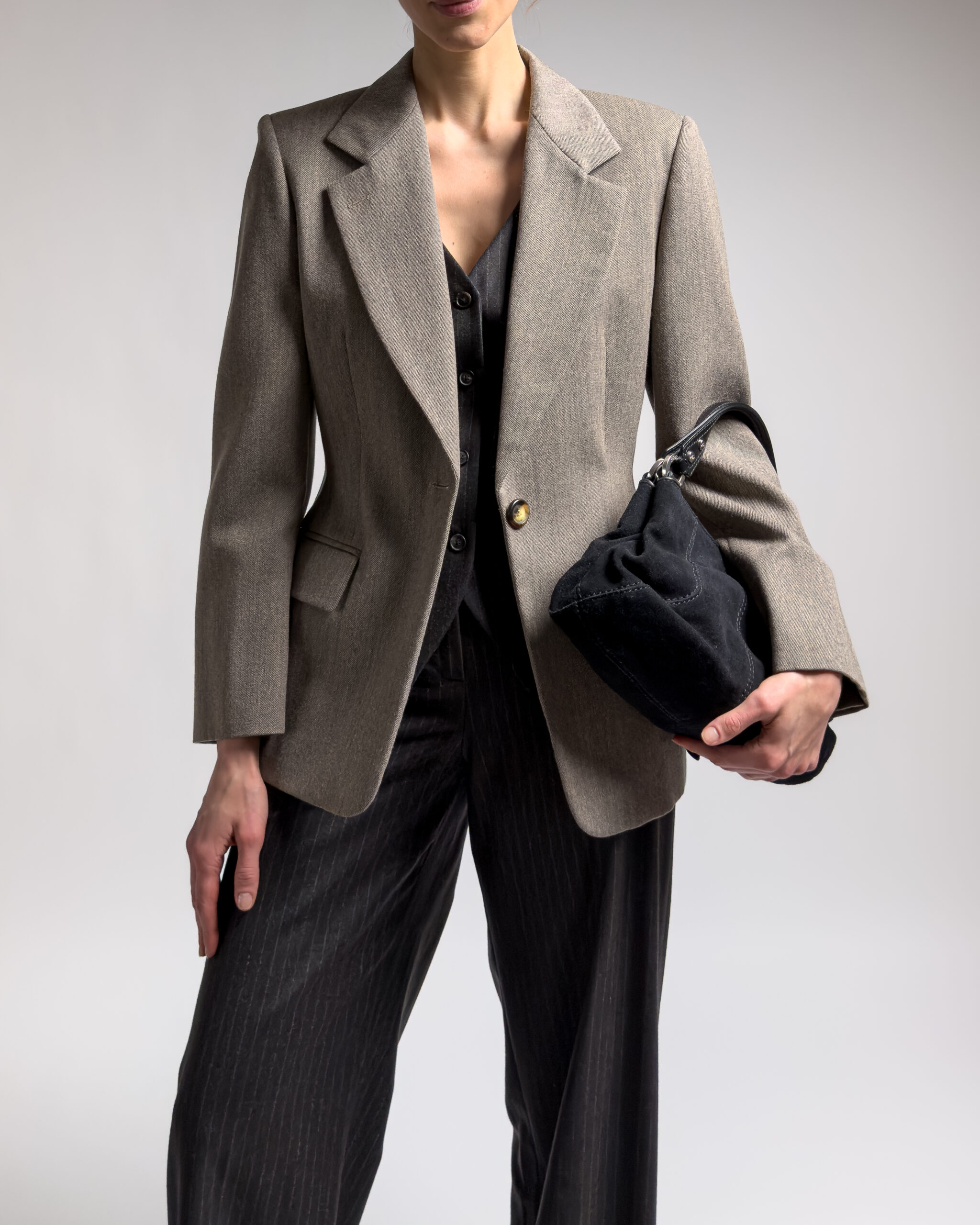 Marella Tailored Virgin Wool Blazer | Beige