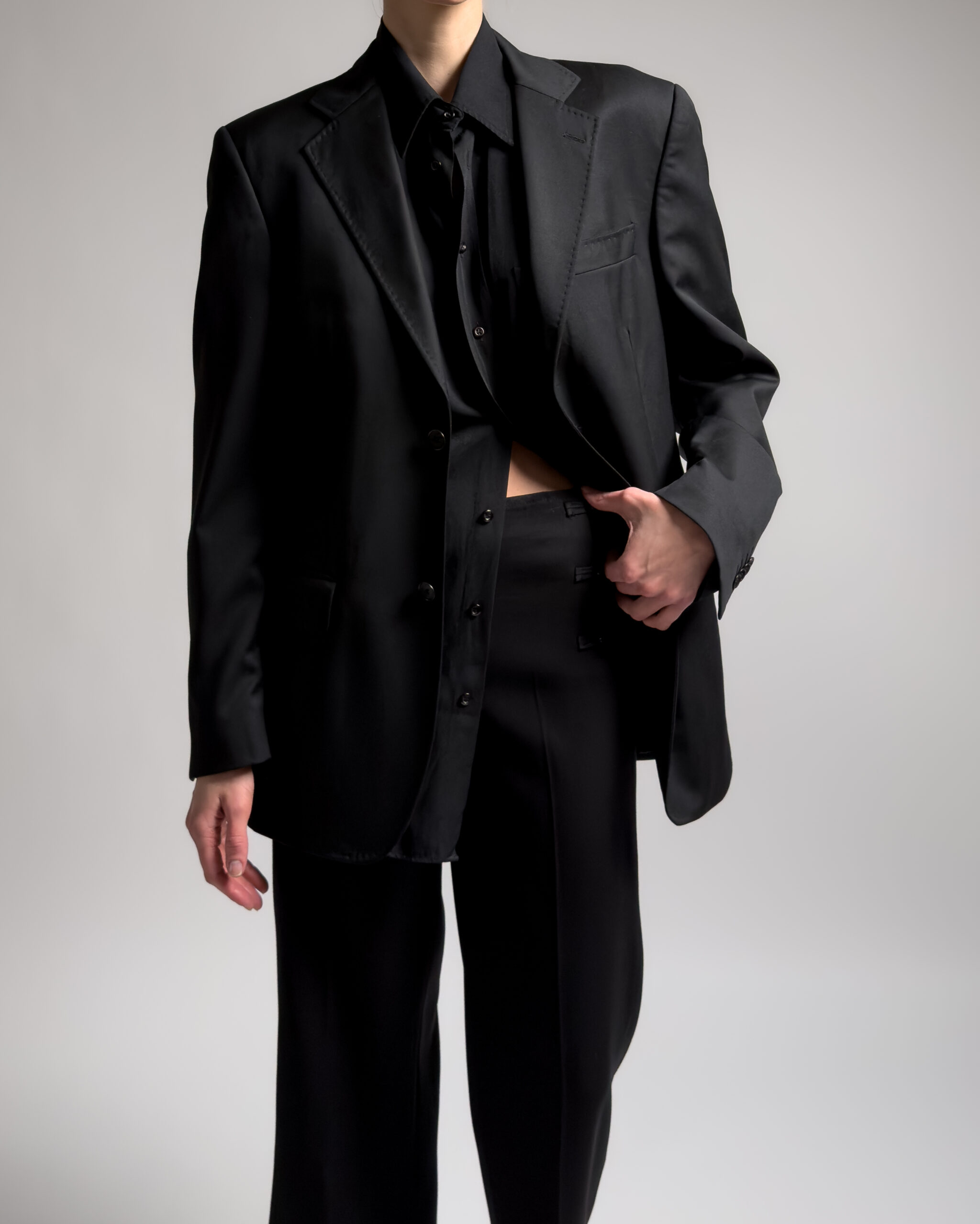 Ferre x Loro Piana Merino Wool Blazer | Black