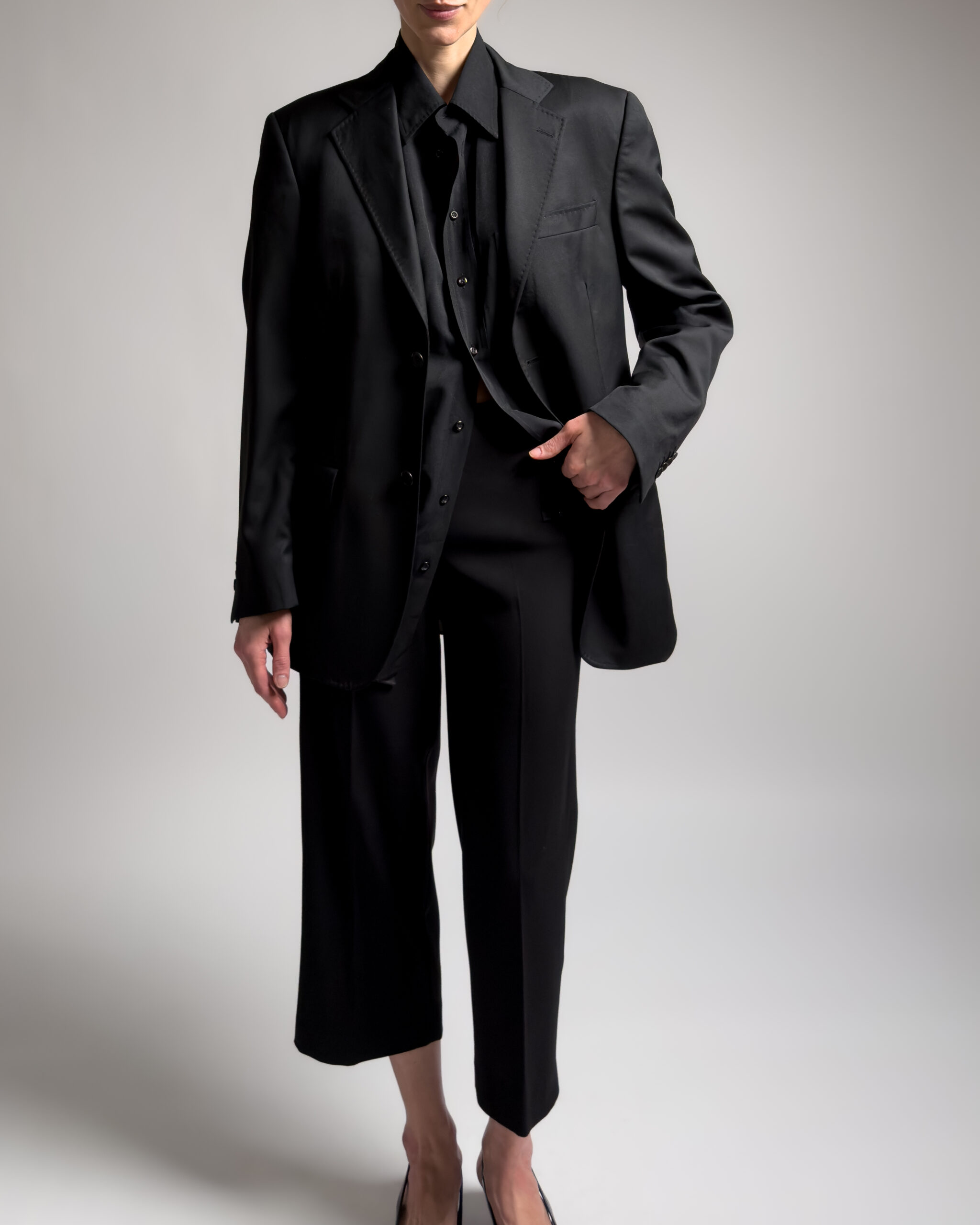 Ferre x Loro Piana Merino Wool Blazer | Black