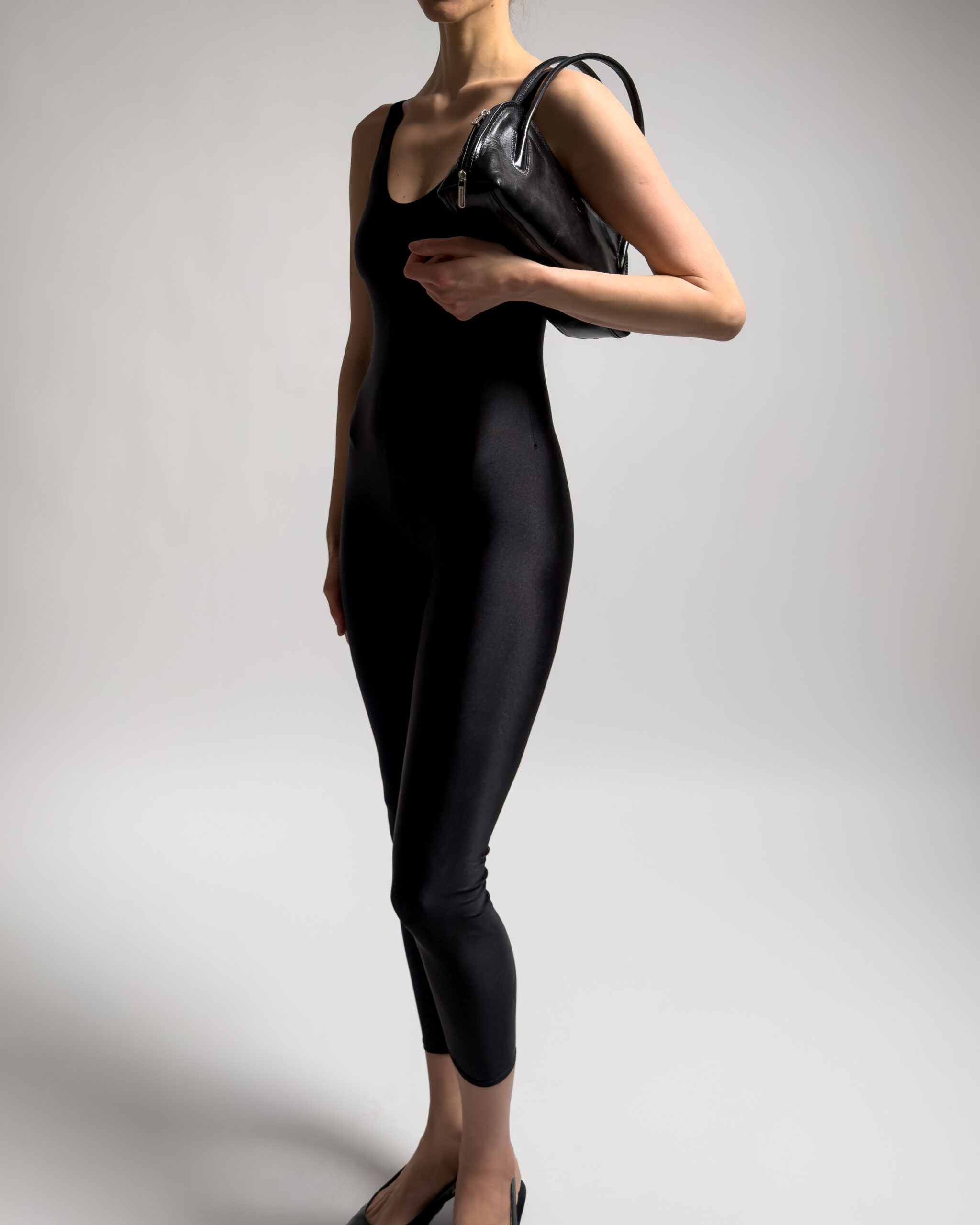 Vintage Open Back Jumpsuit | Black