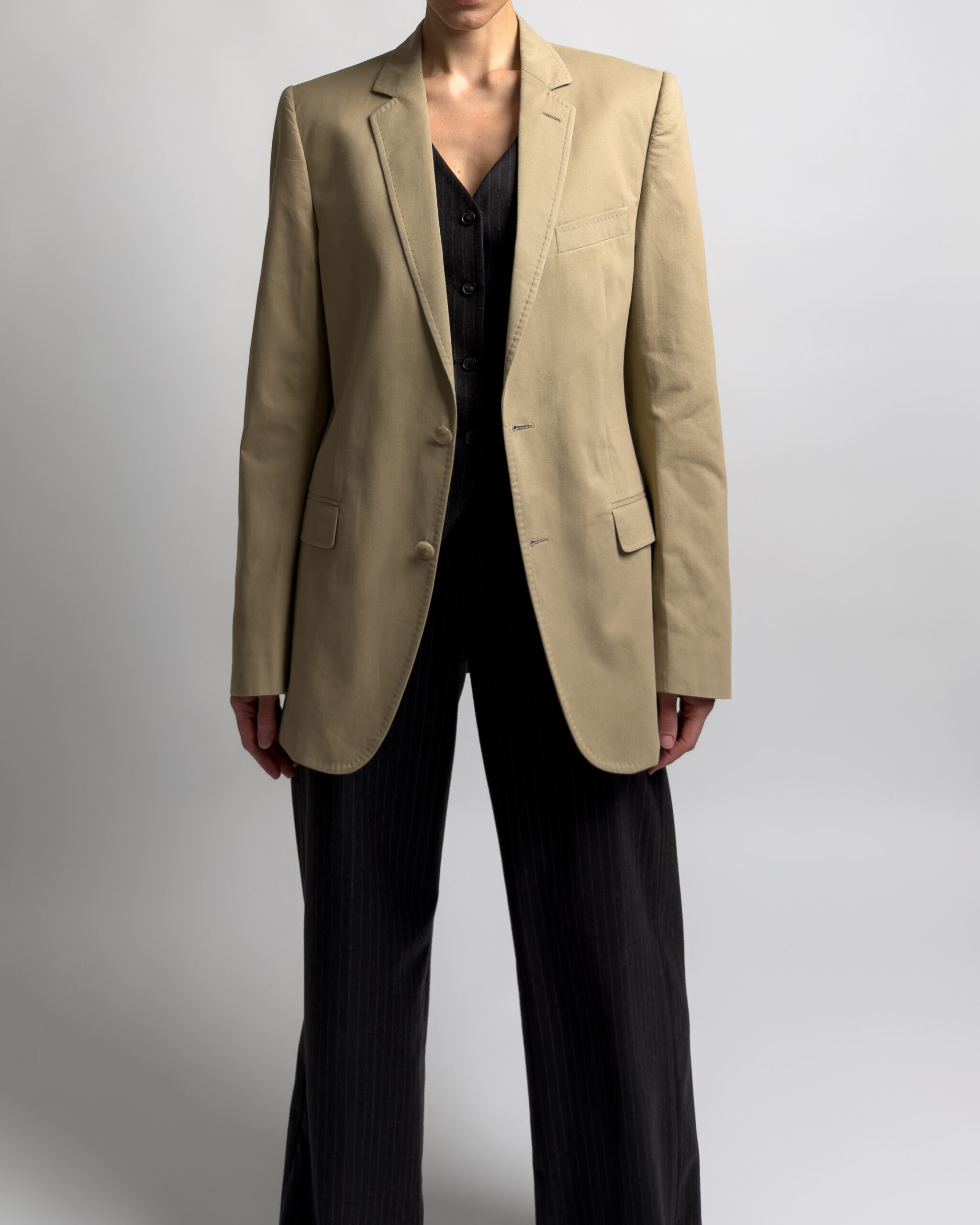 Dolce & Gabbana Single-Breasted Blazer | Beige